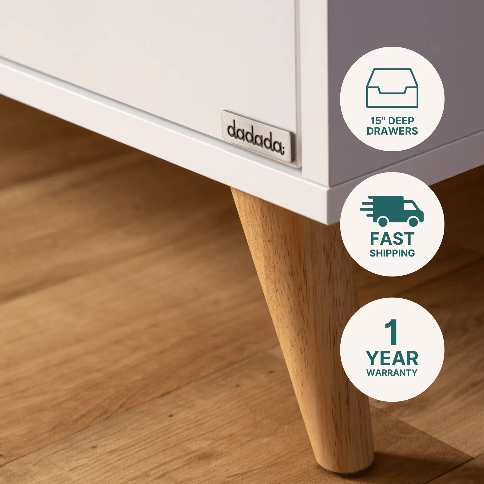 Austin 5-Drawer Nursery Dresser - Image 10