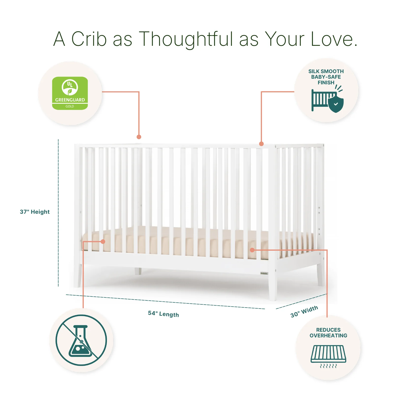 LaLa 3-in-1 Convertible Crib - Image 27