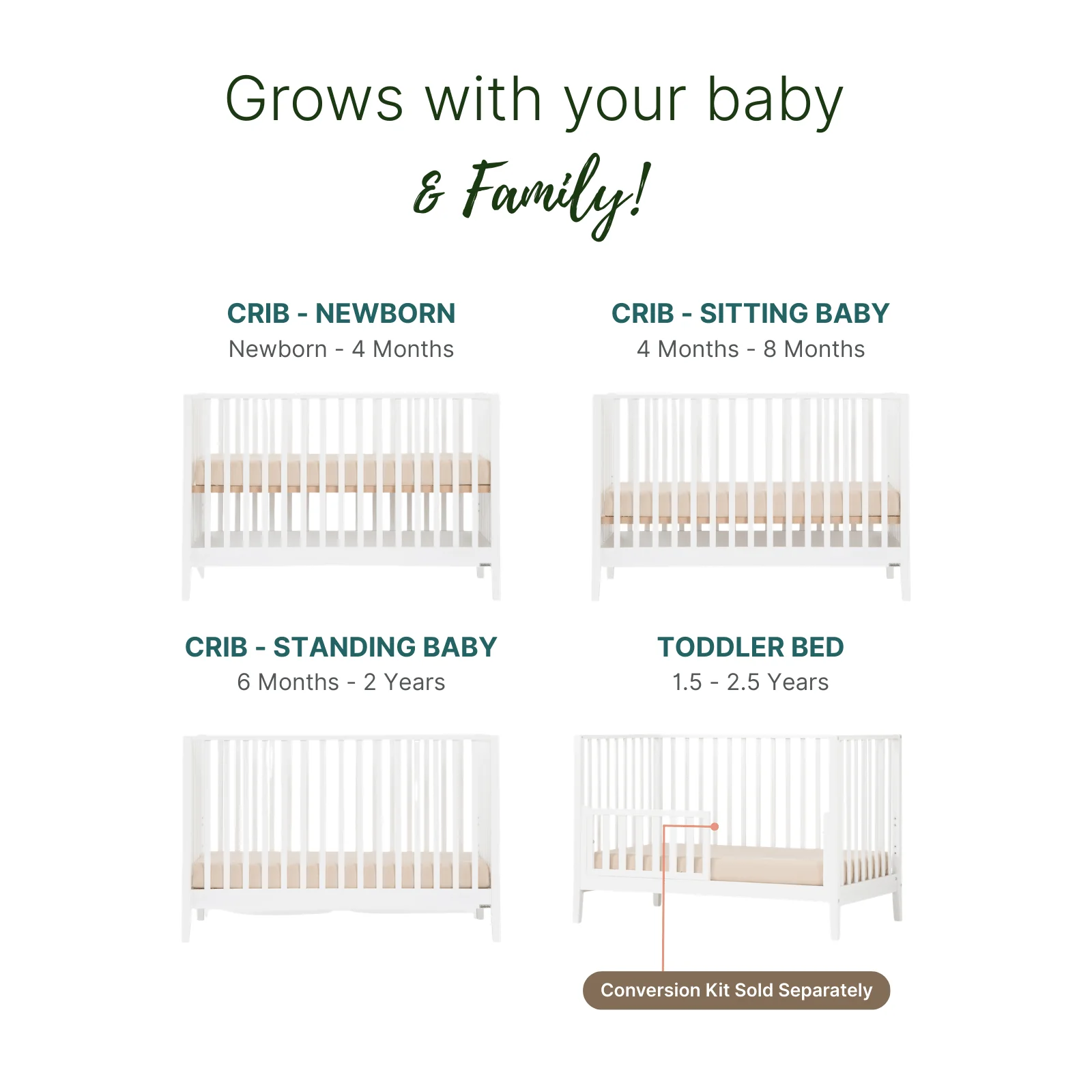 LaLa 3-in-1 Convertible Crib - Image 26