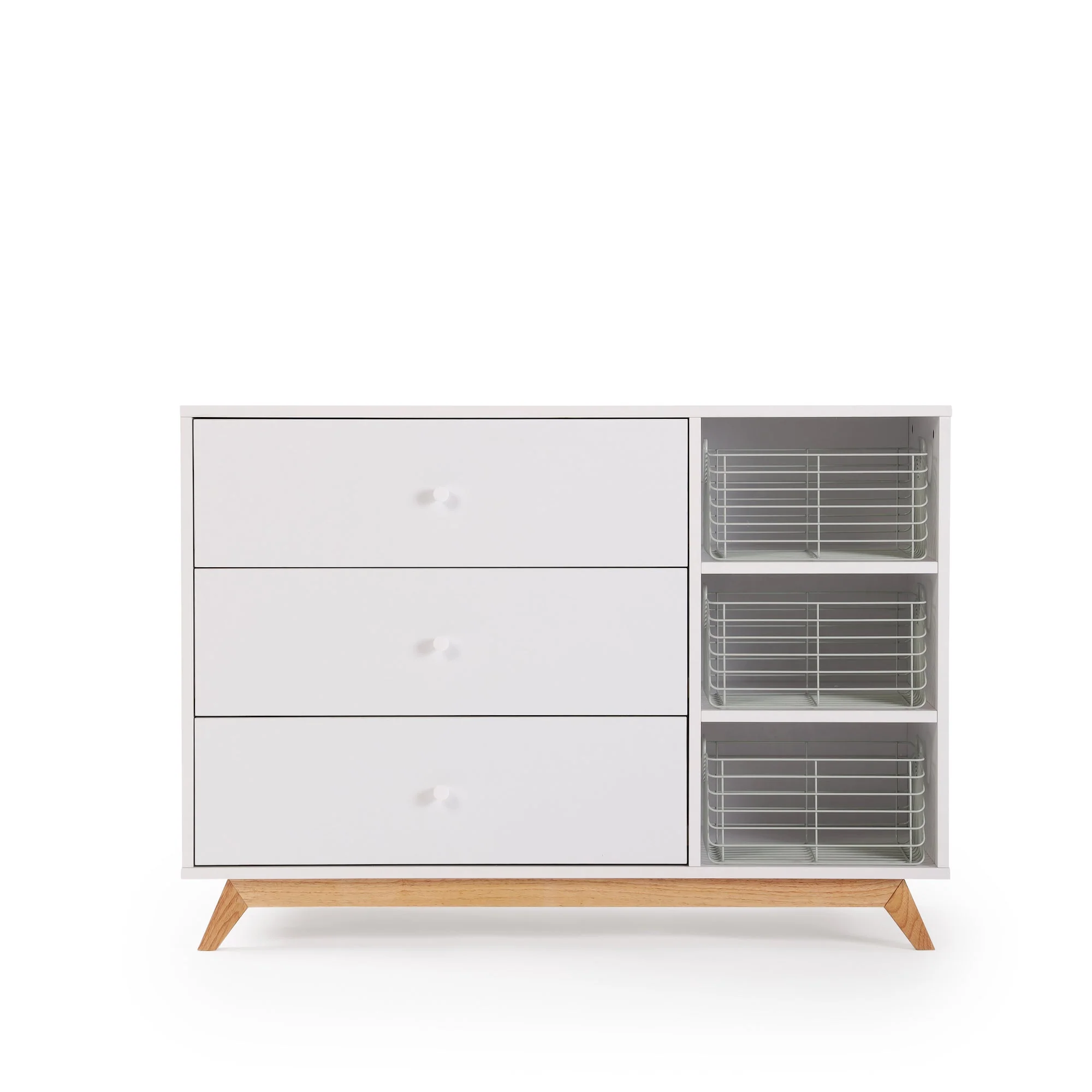 Central Park 3-Drawer, Two Shelf Nursery Dresser - Image 11