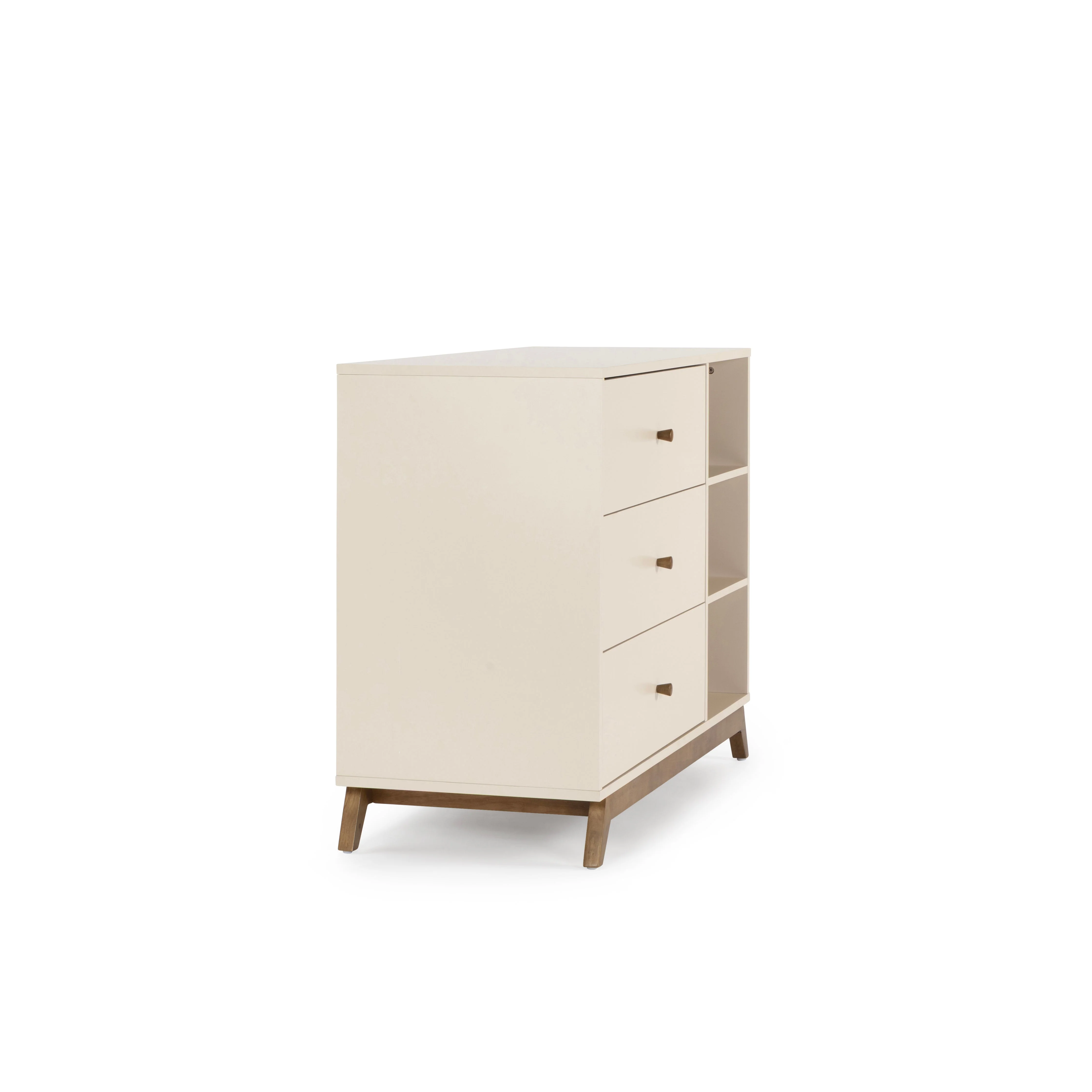 Central Park 3-Drawer, Two Shelf Nursery Dresser - Image 23