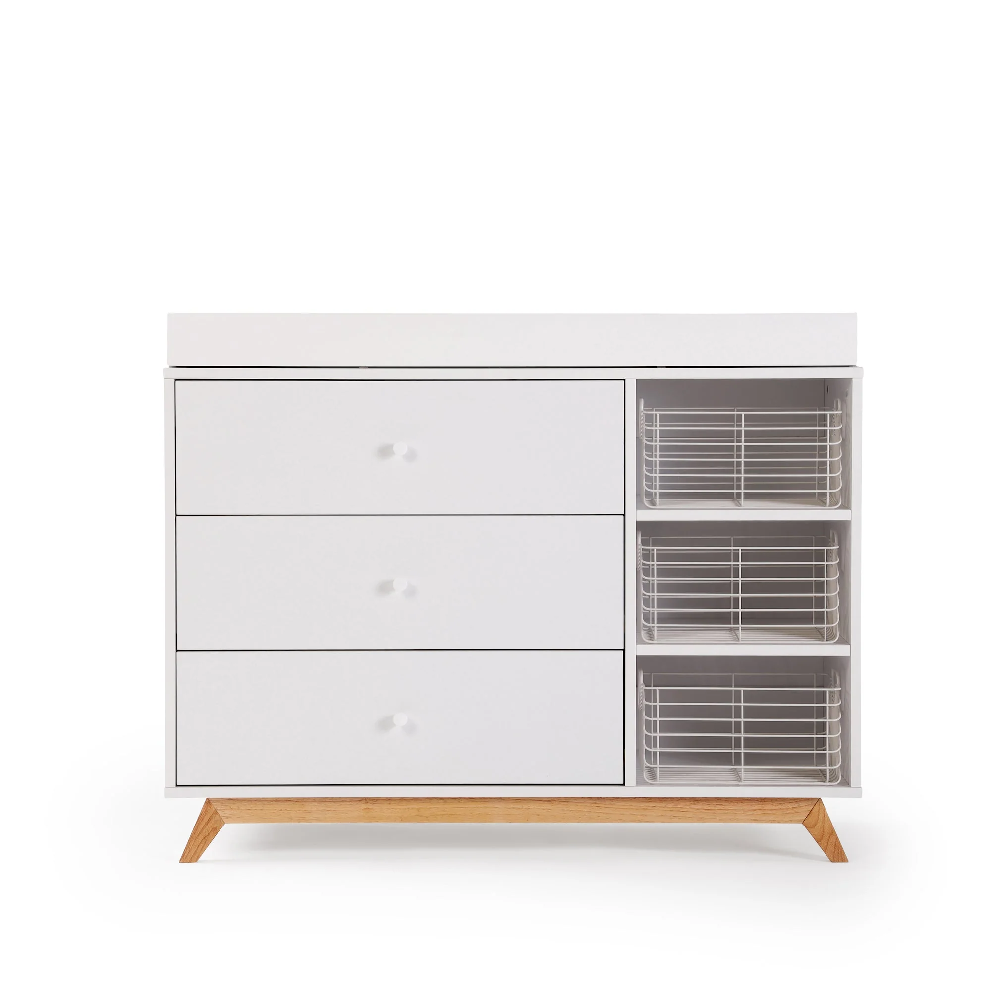 Central Park 3-Drawer, Two Shelf Nursery Dresser - Image 8