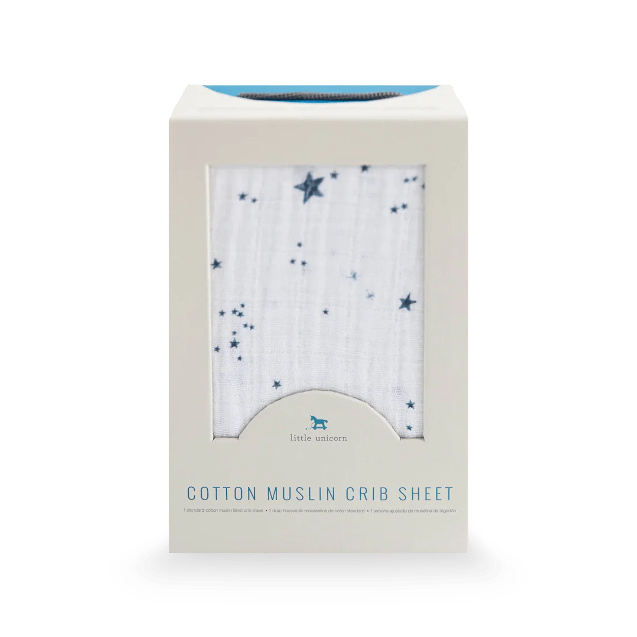 Cotton Muslin Crib Sheet - Shooting Stars - Image 3