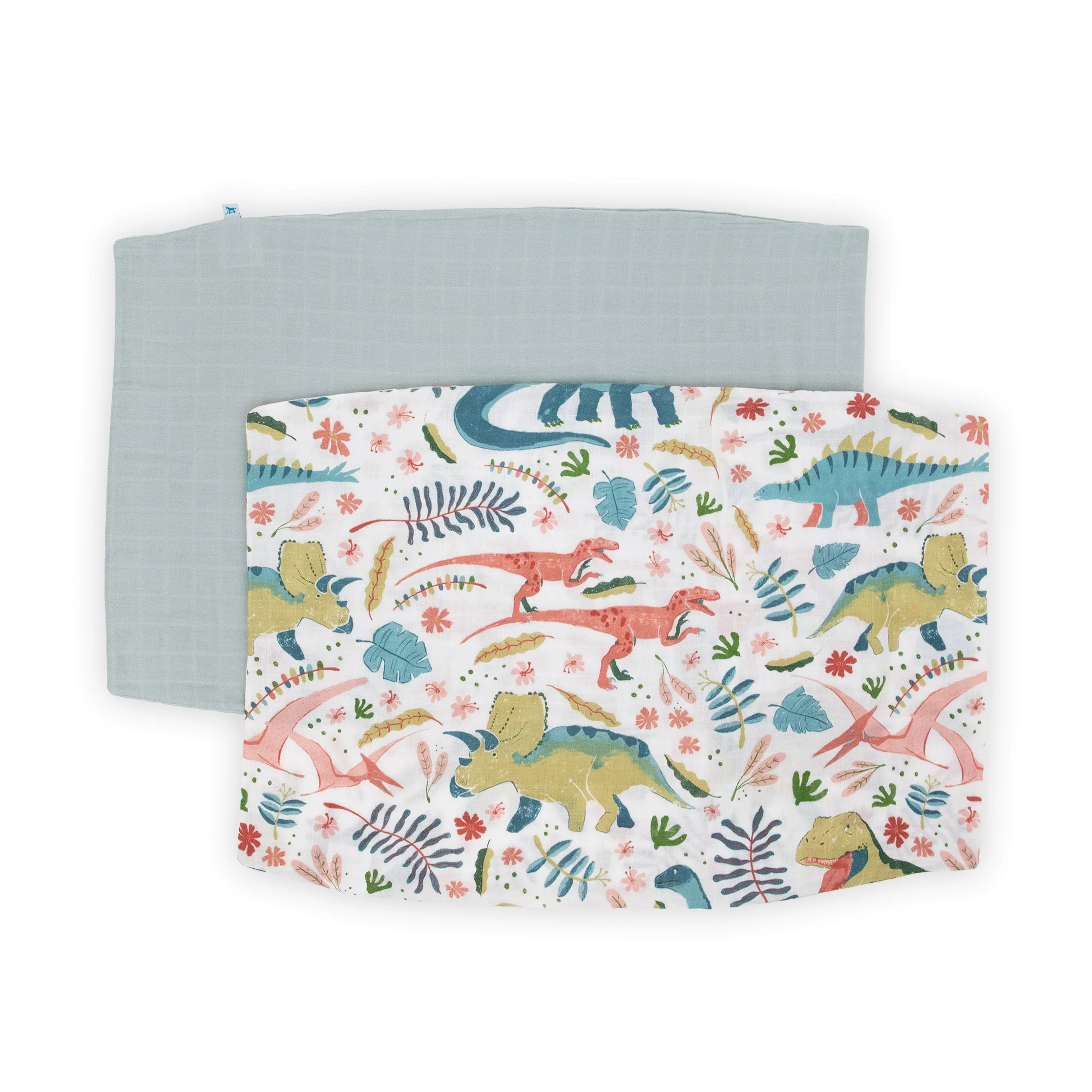 Cotton Muslin Pillowcase 2 Pack - Boho Dino - Image 5