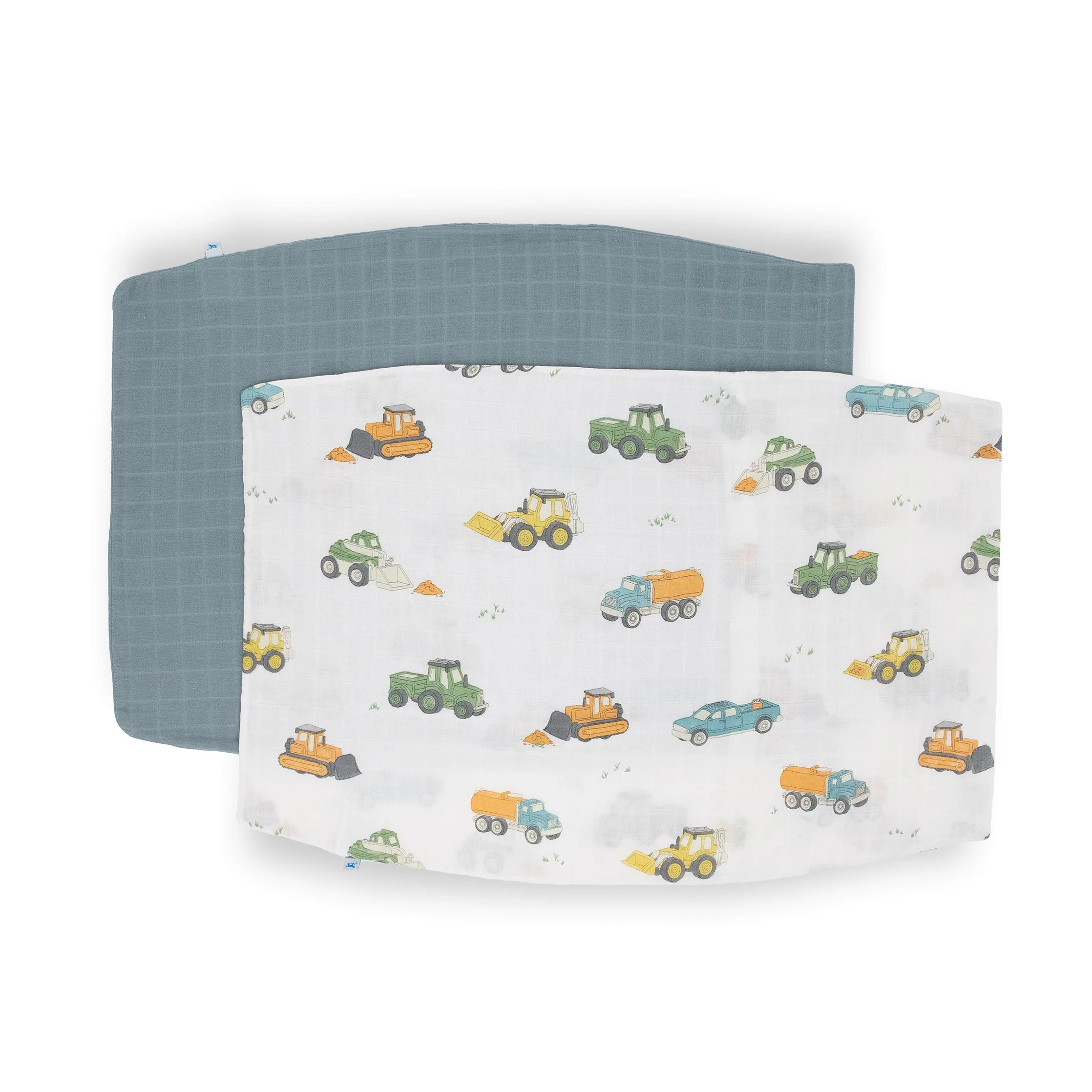 Cotton Muslin Pillowcase 2 Pack - Work Trucks - Image 5