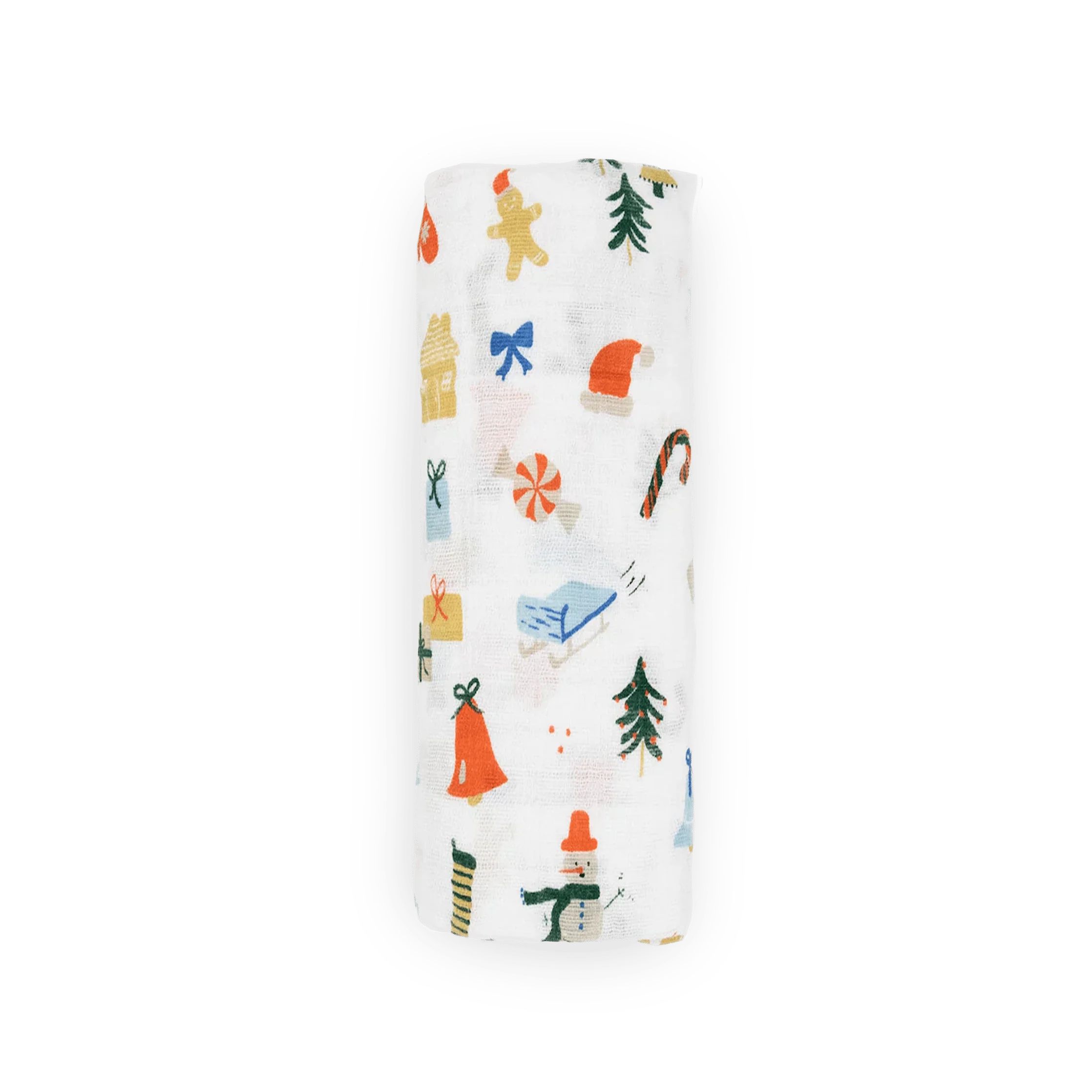 Cotton Muslin Swaddle Blanket - Christmas Time - Image 4