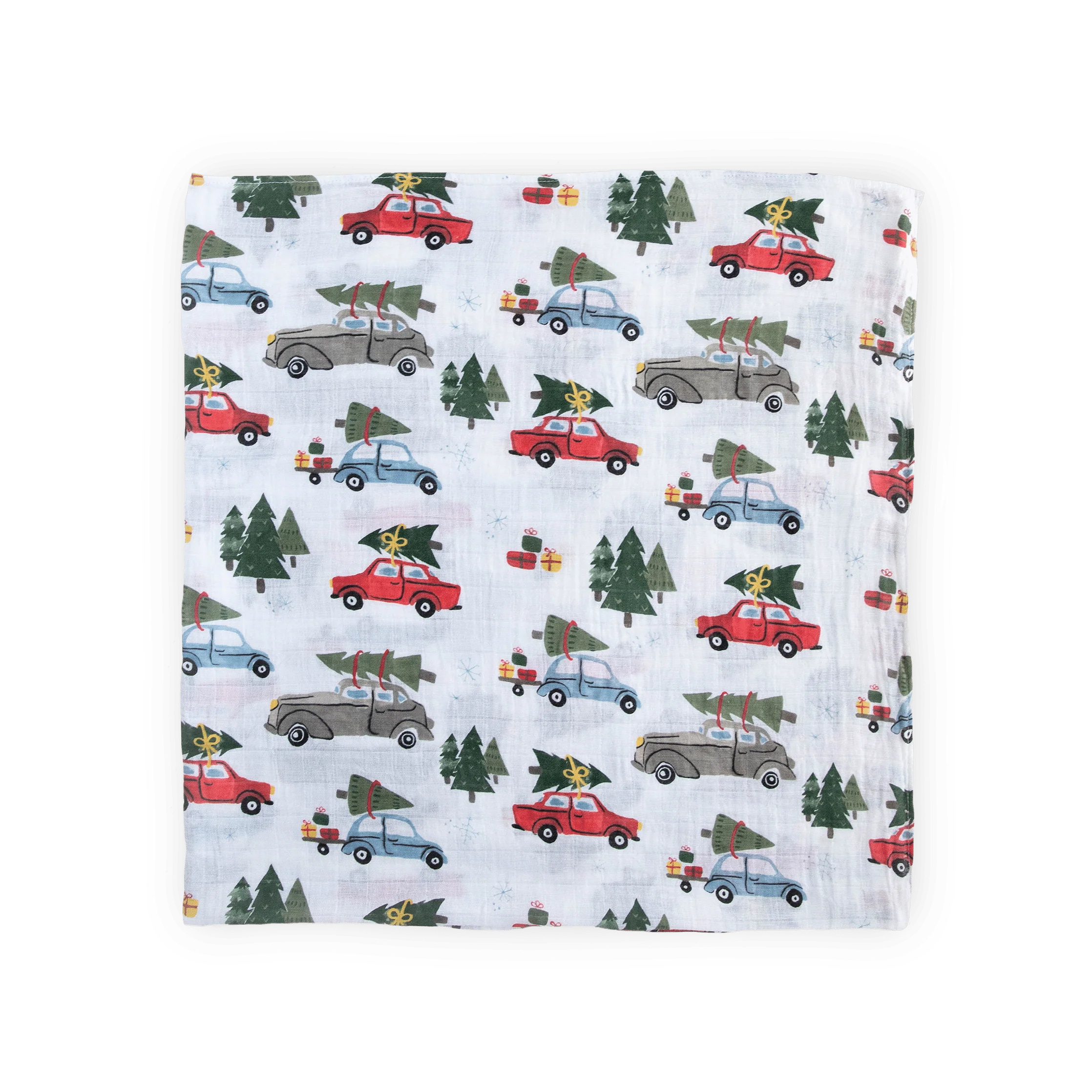 Cotton Muslin Swaddle Blanket - Holiday Haul - Image 3