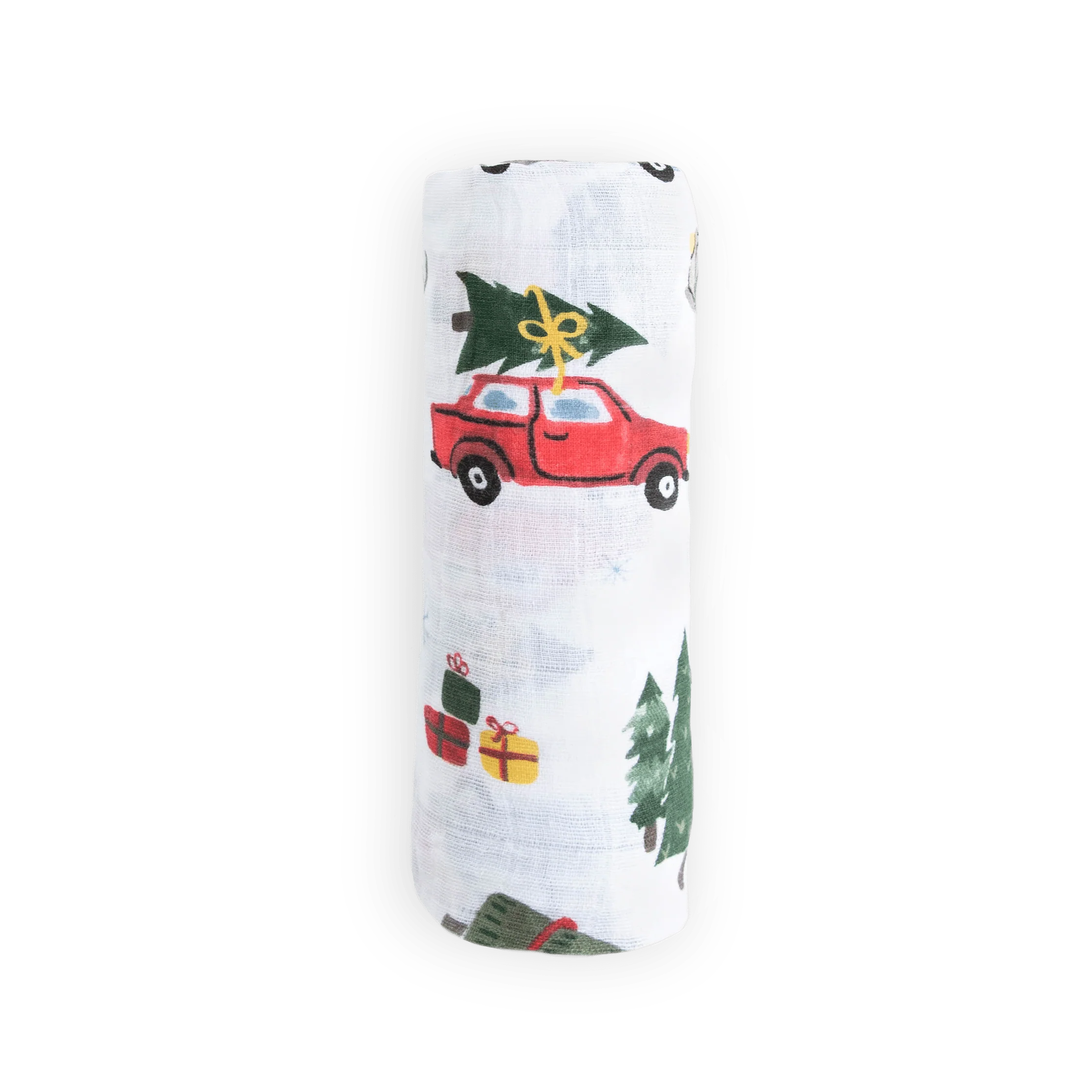 Cotton Muslin Swaddle Blanket - Holiday Haul - Image 4