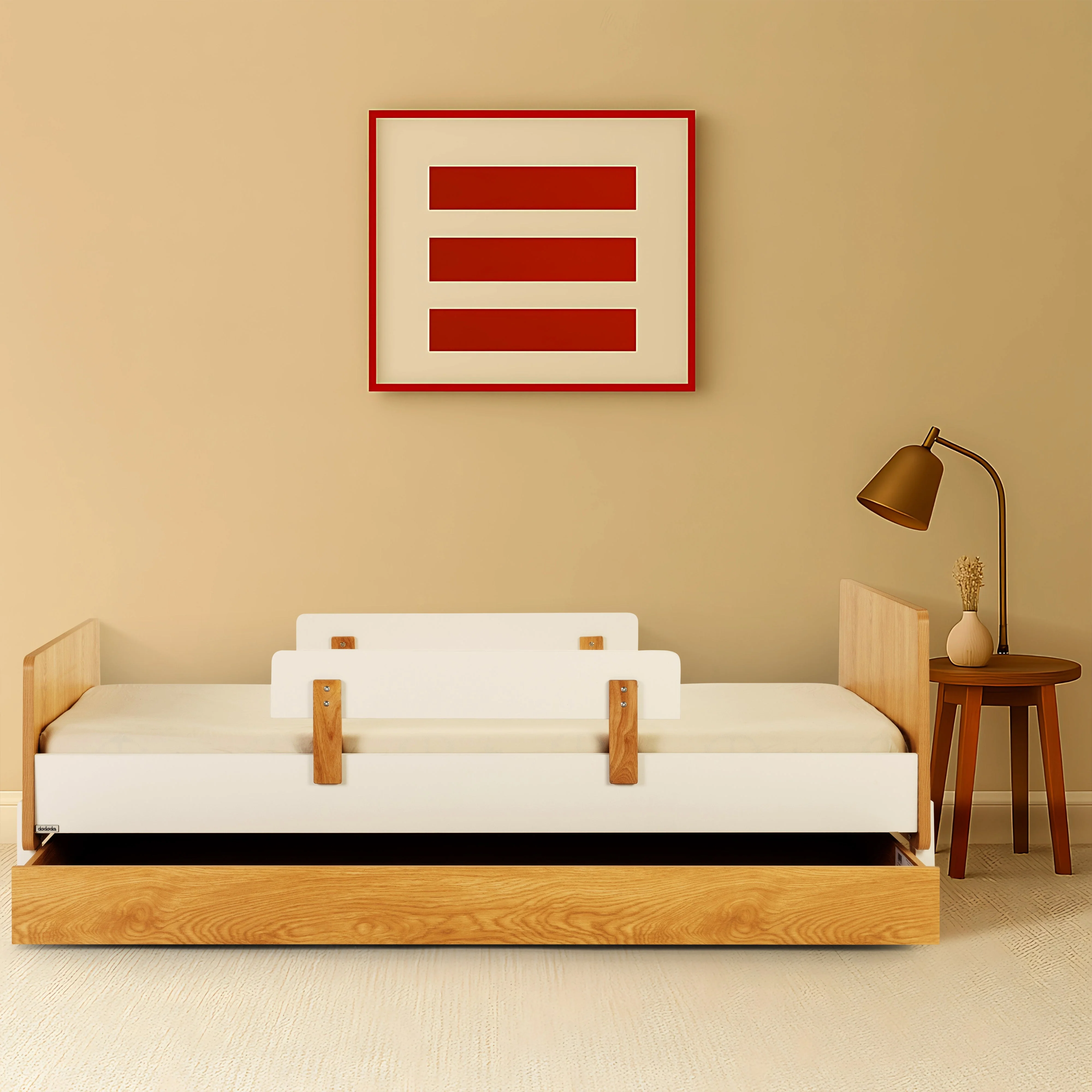 Fun Twin Bed with Safety Guardrails for Kids - Image 24