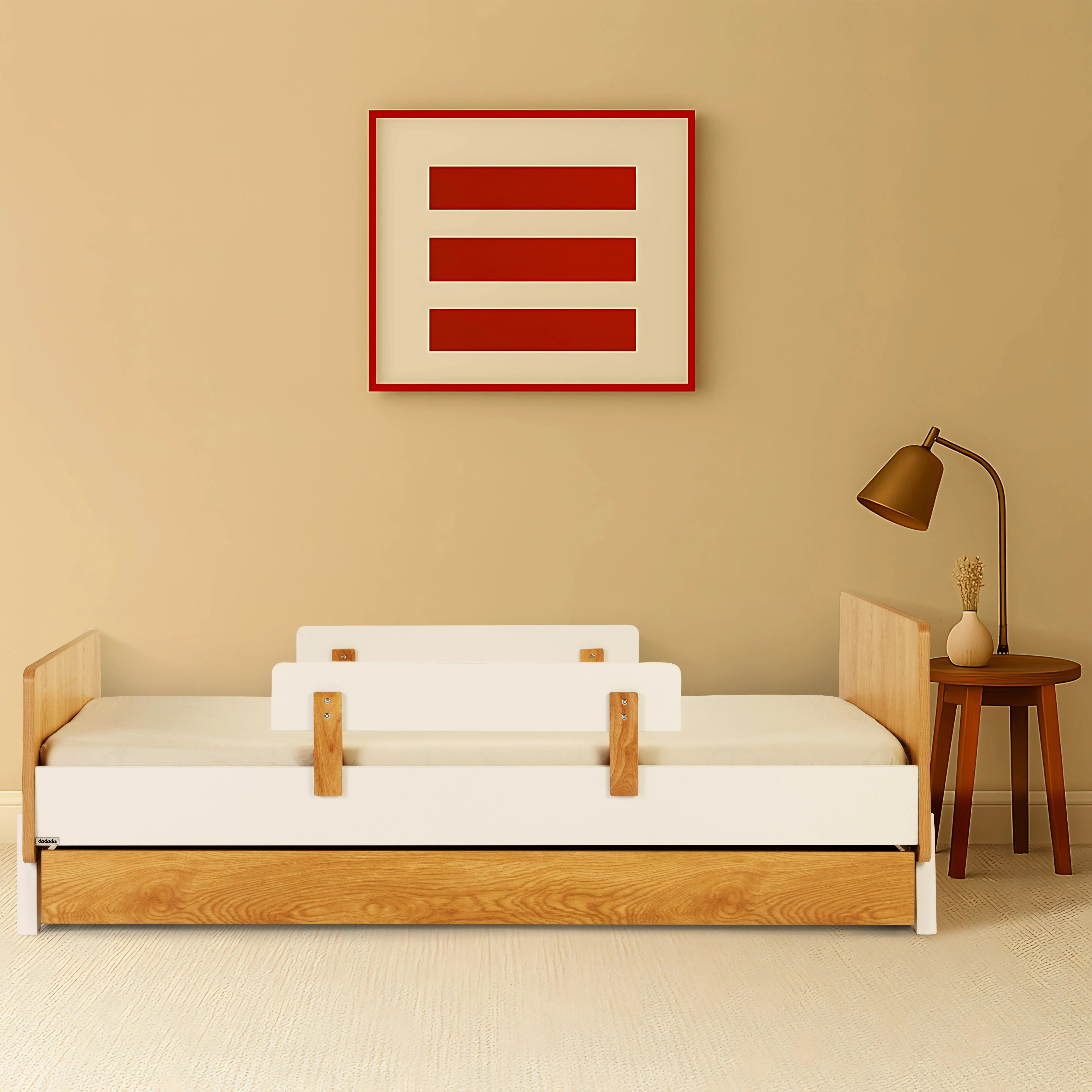 Fun Twin Bed with Safety Guardrails for Kids - Image 27