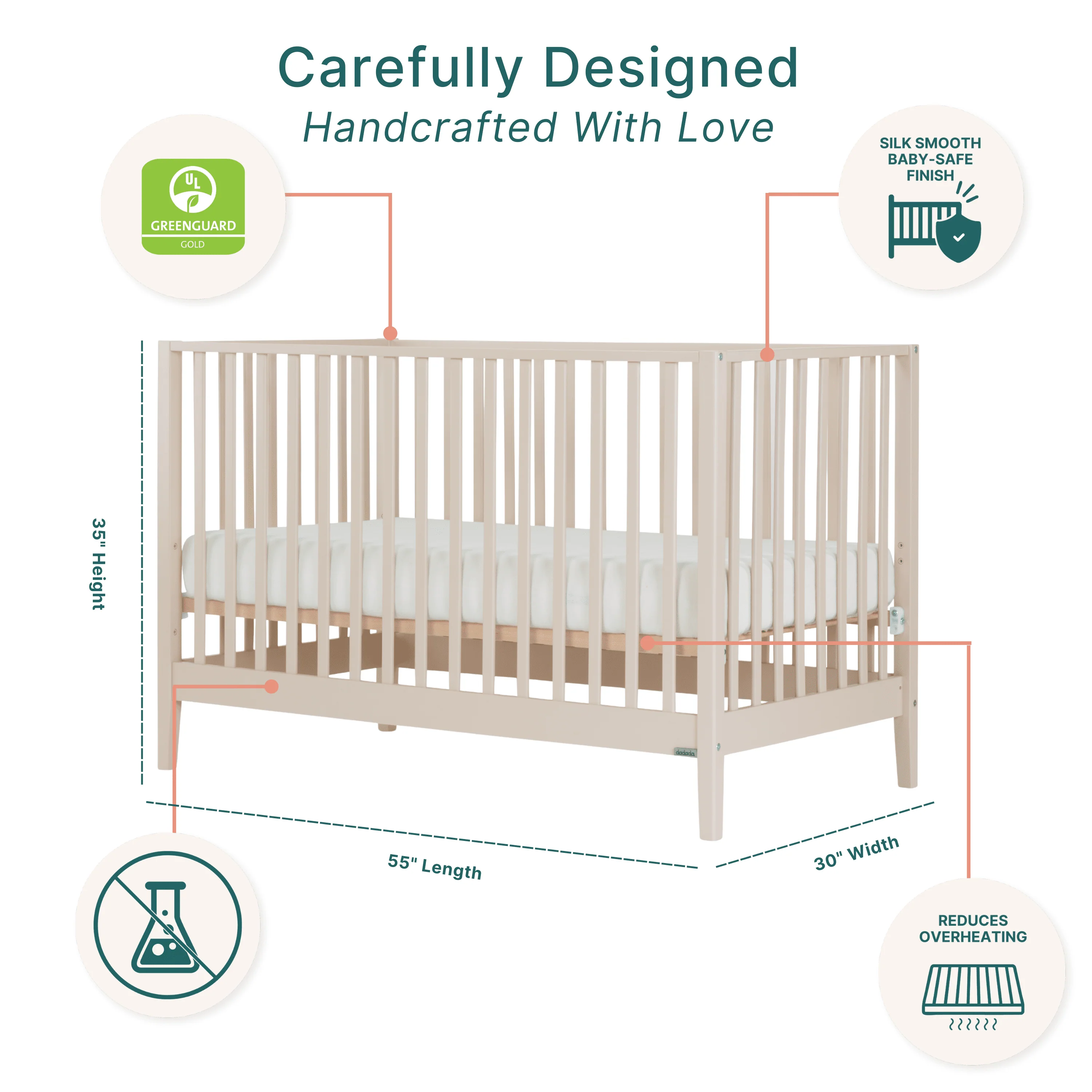 LaLa 3-in-1 Convertible Crib - Image 35