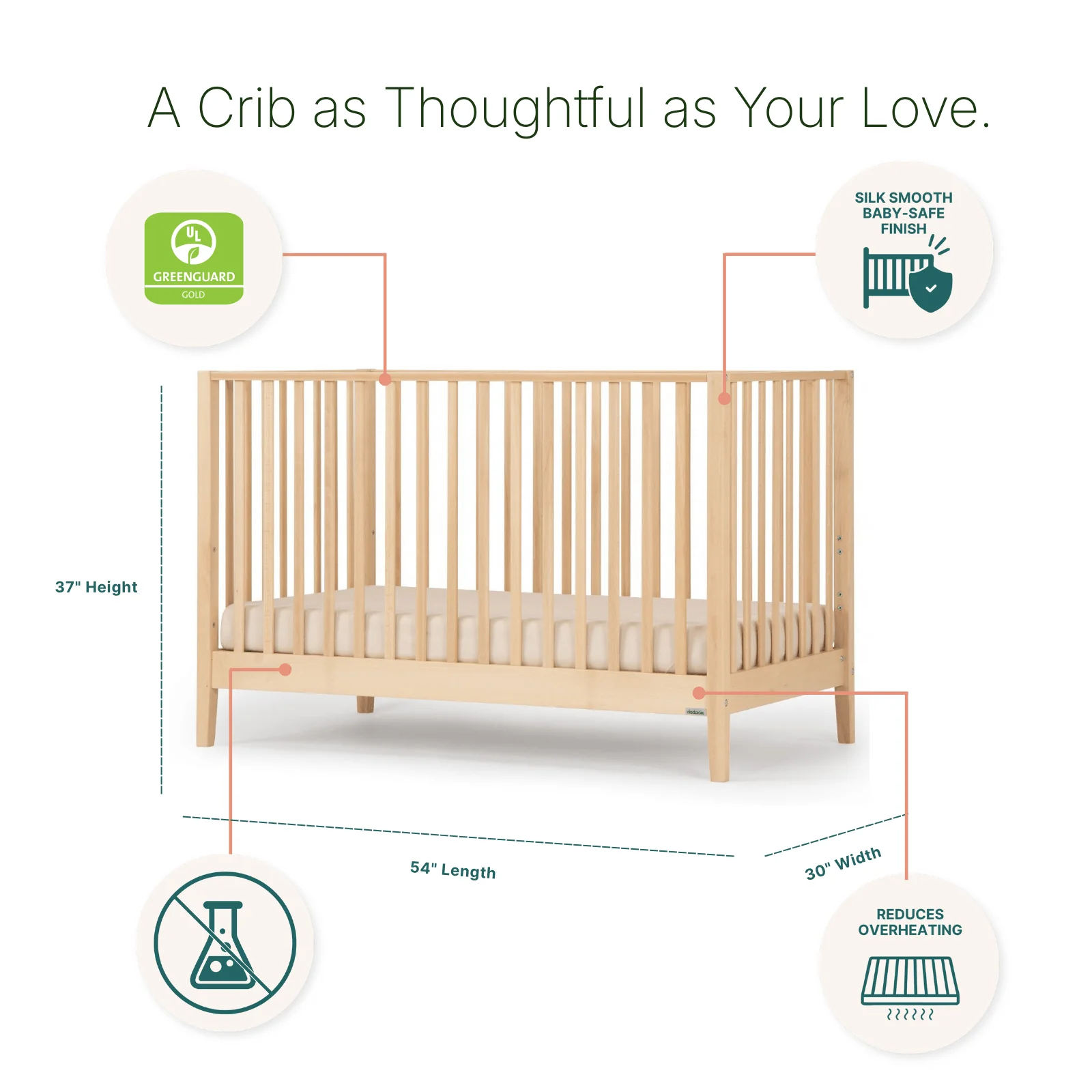 LaLa 3-in-1 Convertible Crib - Image 6