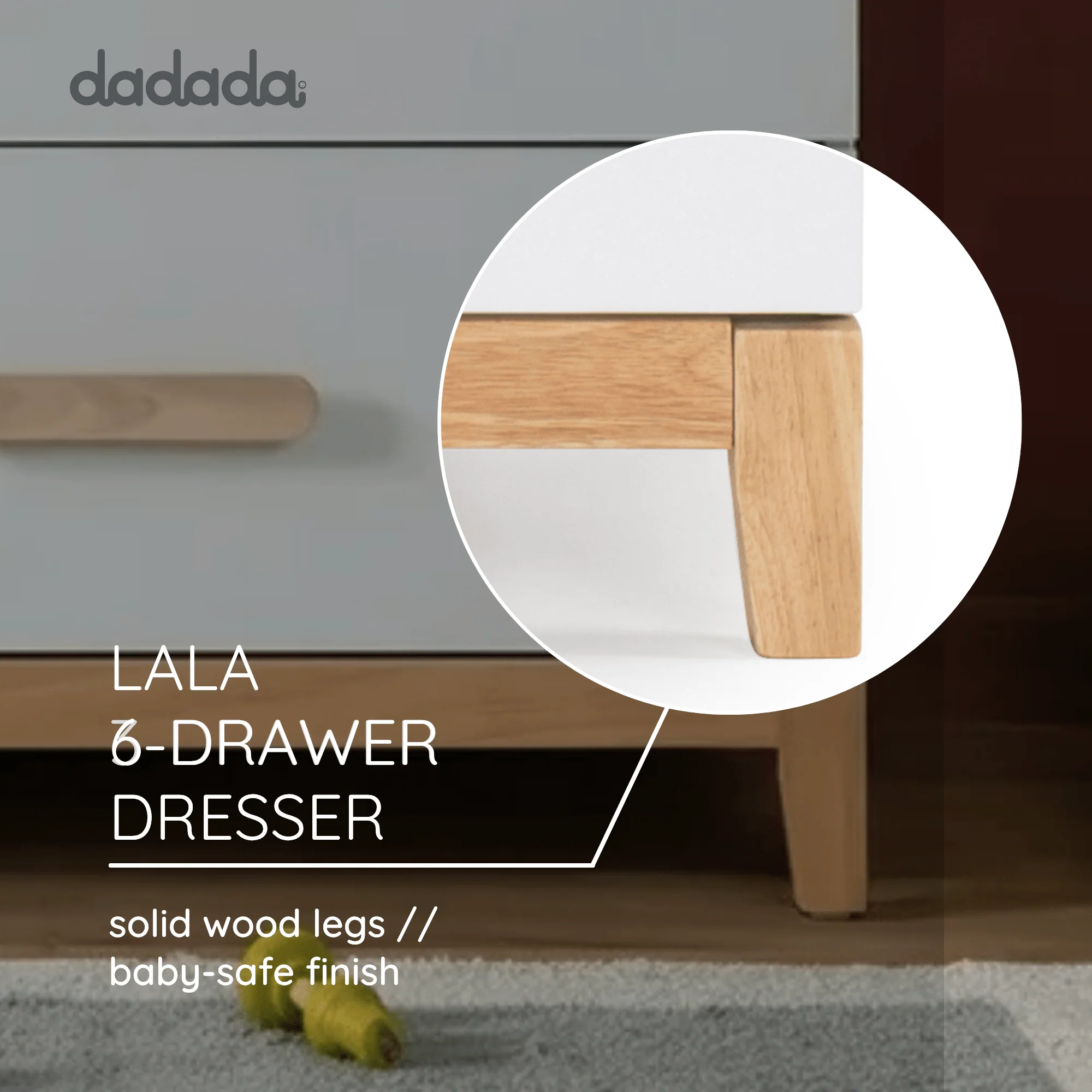 LaLa Big 6-drawer Dresser - Image 7