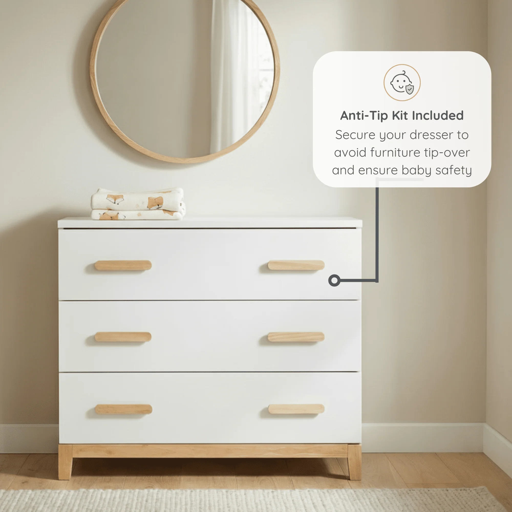 LaLa Little 3-Drawer Dresser - Image 7