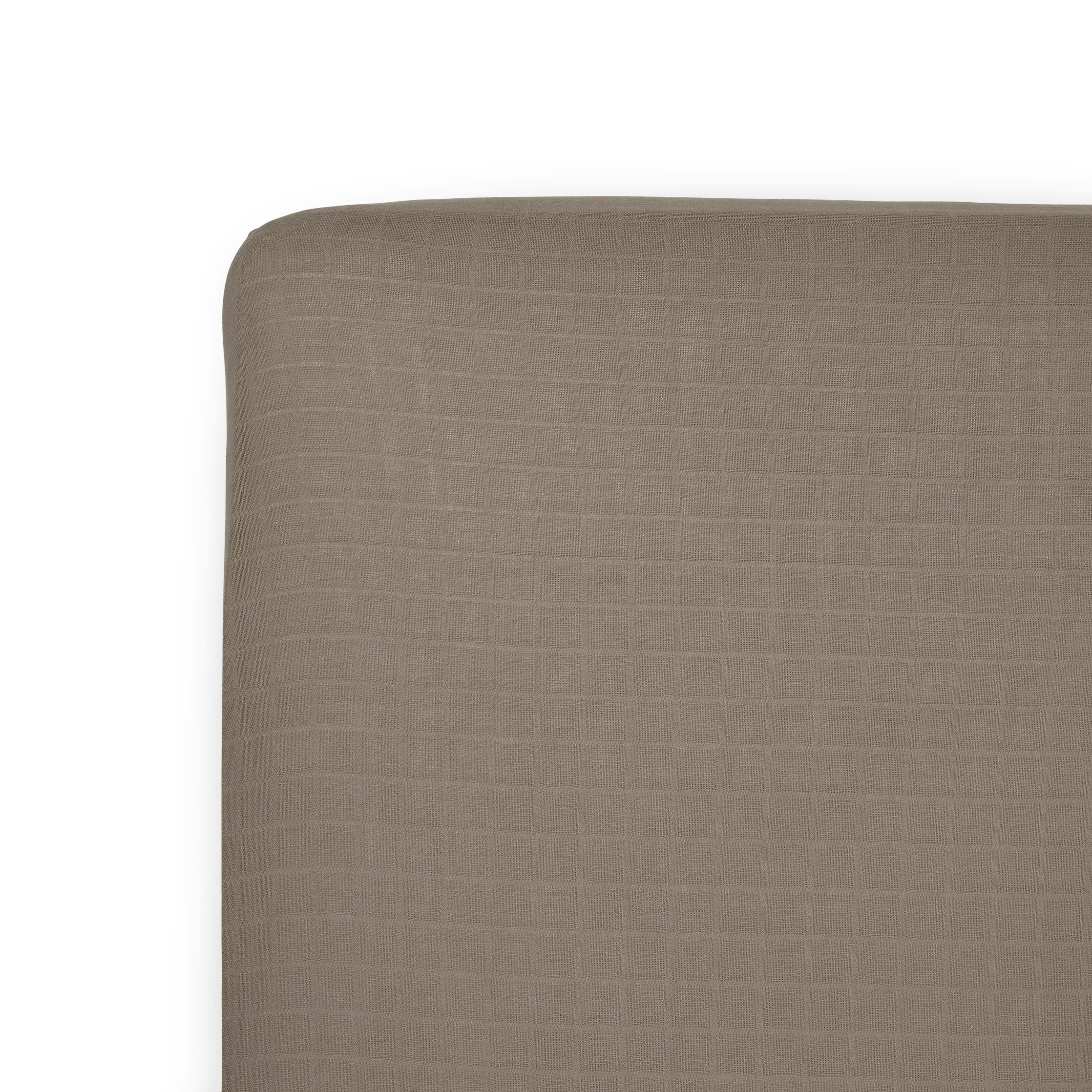 Organic Cotton Muslin Crib Sheet - Driftwood