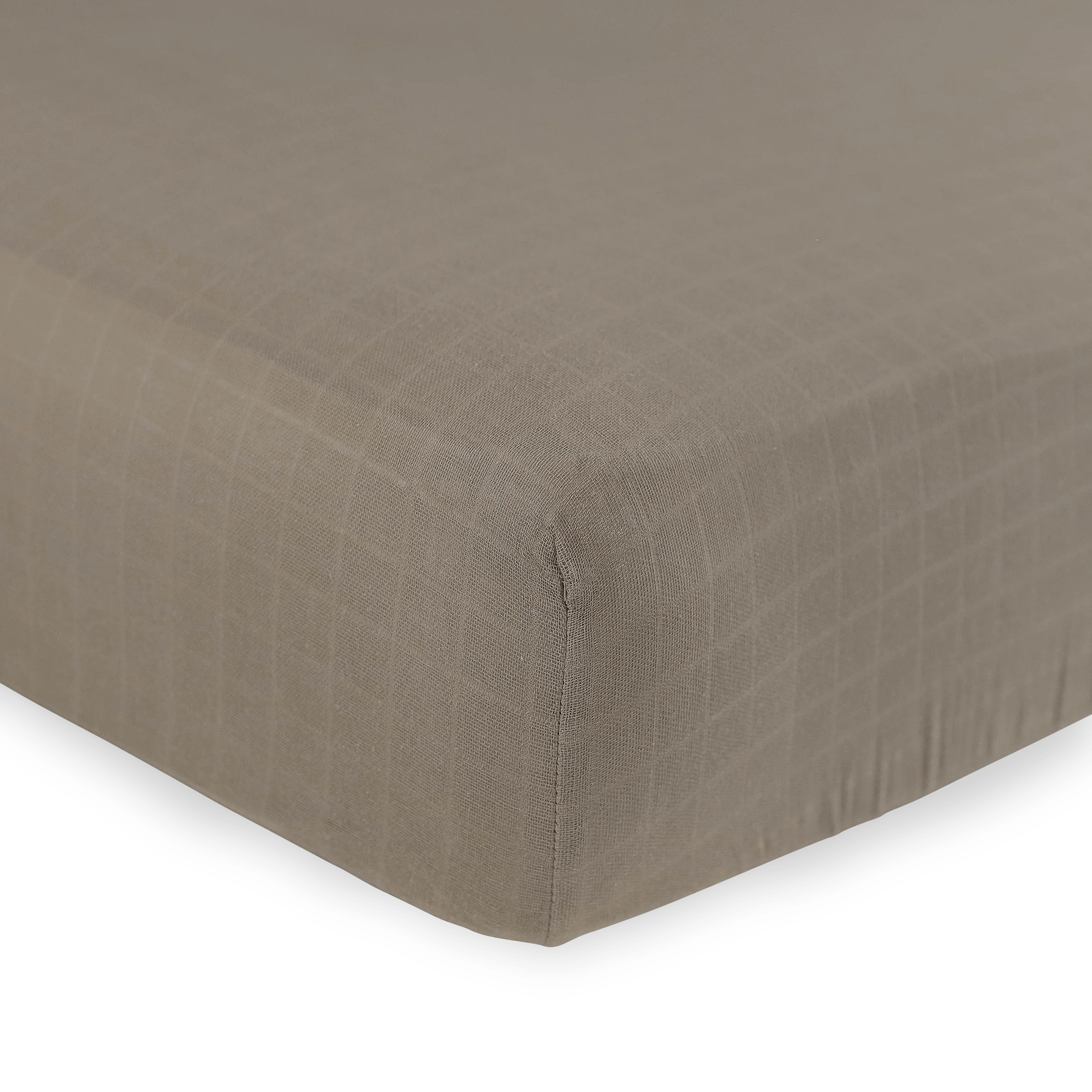 Organic Cotton Muslin Crib Sheet - Driftwood - Image 2
