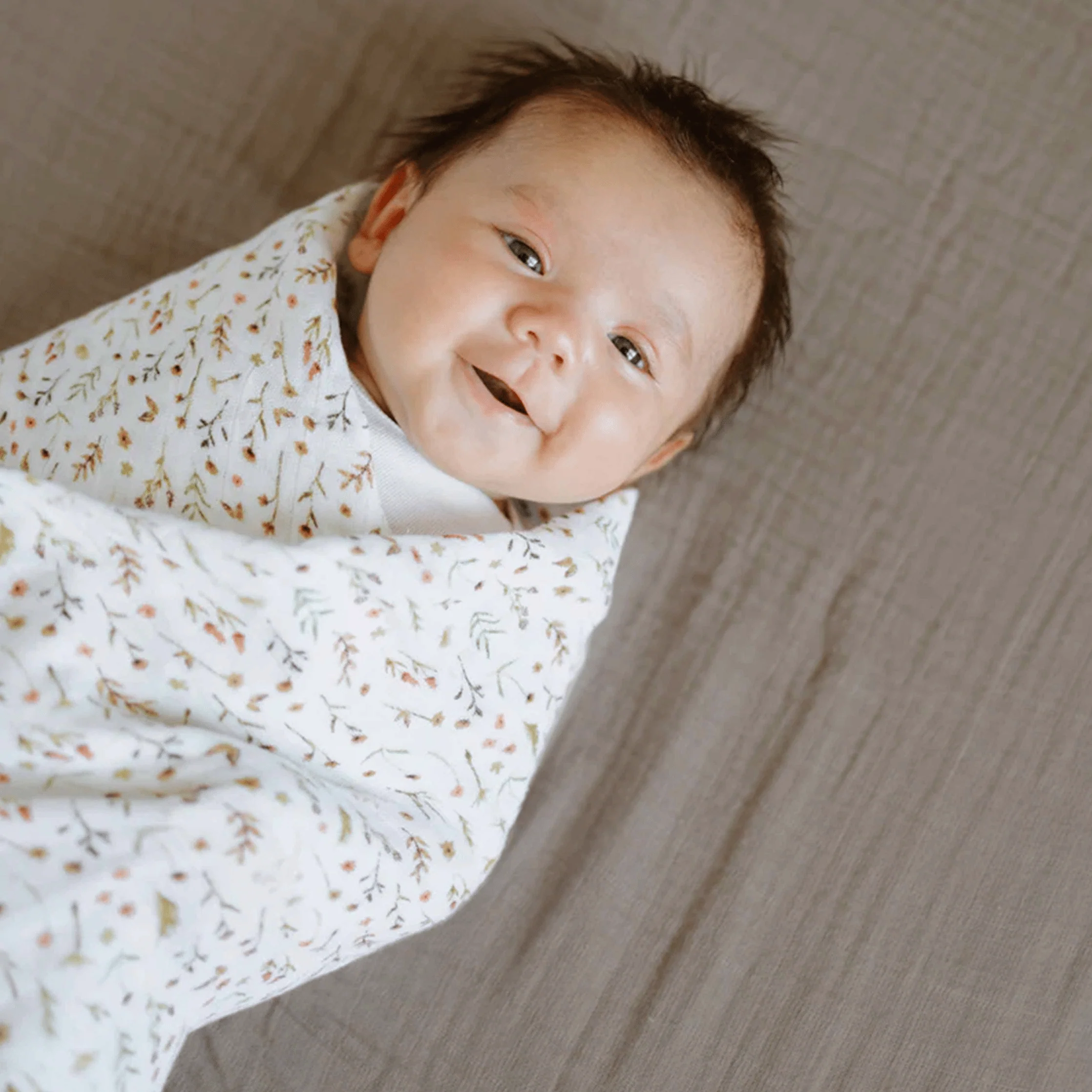 Organic Cotton Muslin Crib Sheet - Driftwood - Image 4