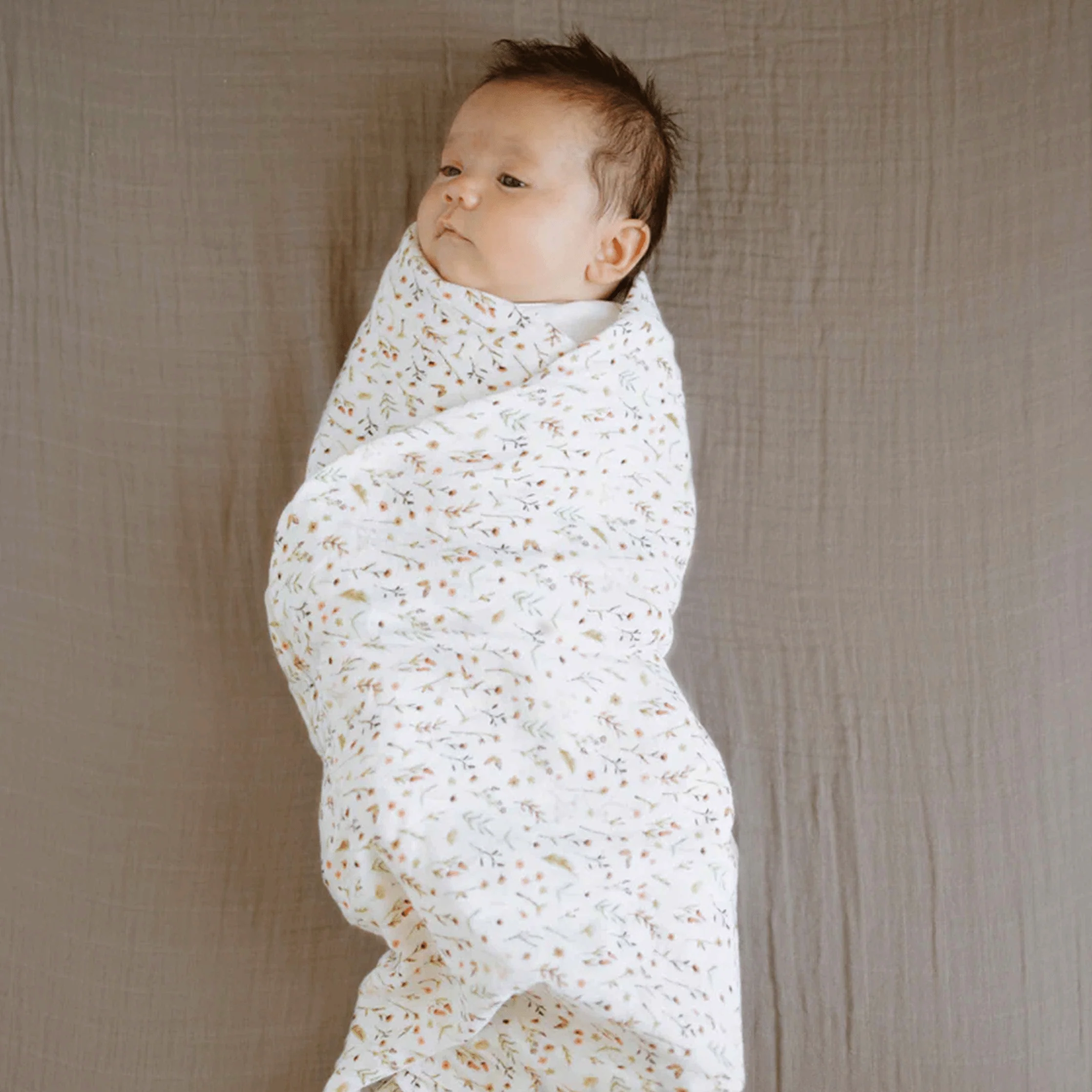 Organic Cotton Muslin Crib Sheet - Driftwood - Image 5