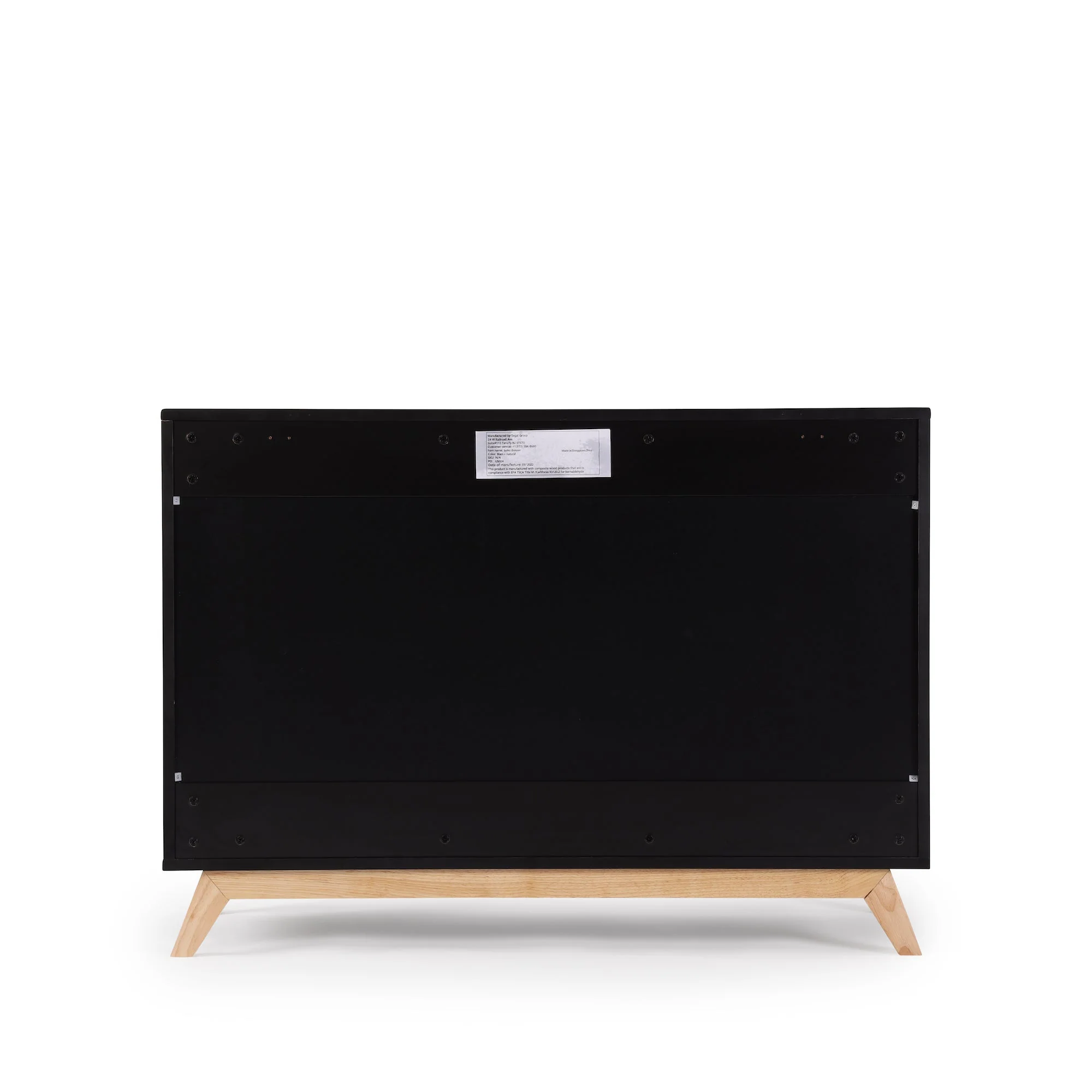 Soho 5-Drawer Nursery Dresser (Black) - Image 9