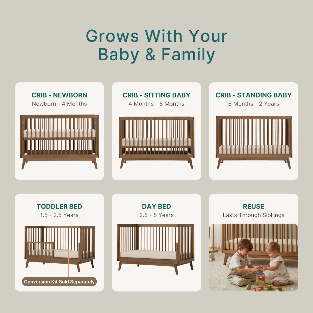 Soho 3-in-1 Convertible Crib - Image 51