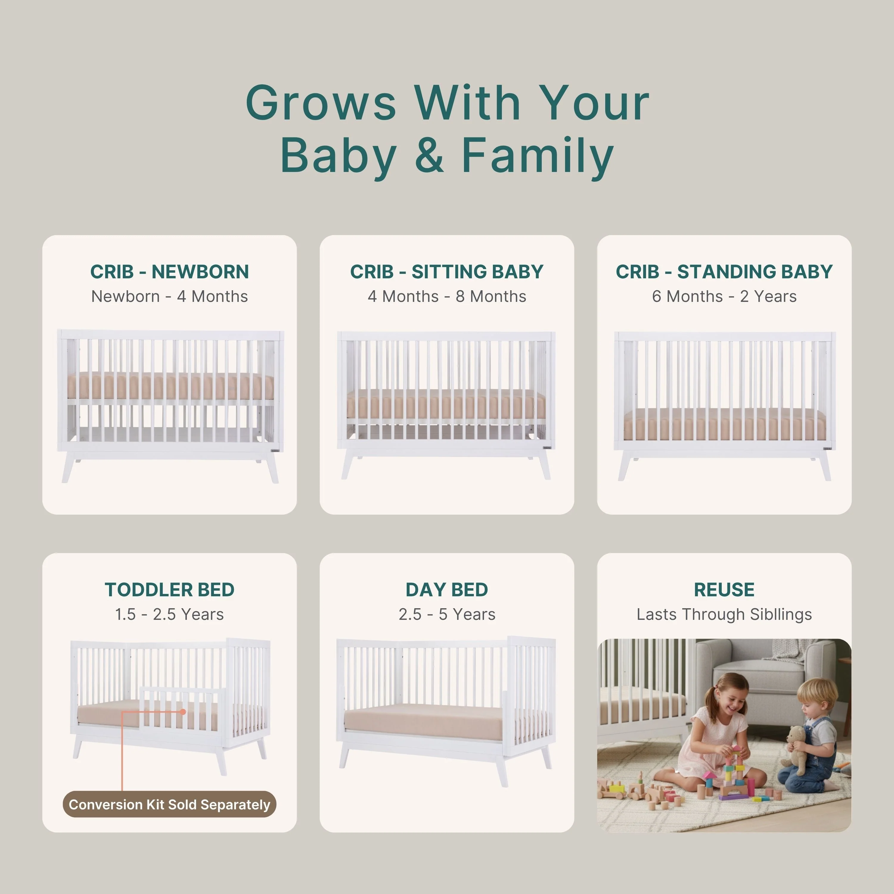 Soho 3-in-1 Convertible Crib - Image 68