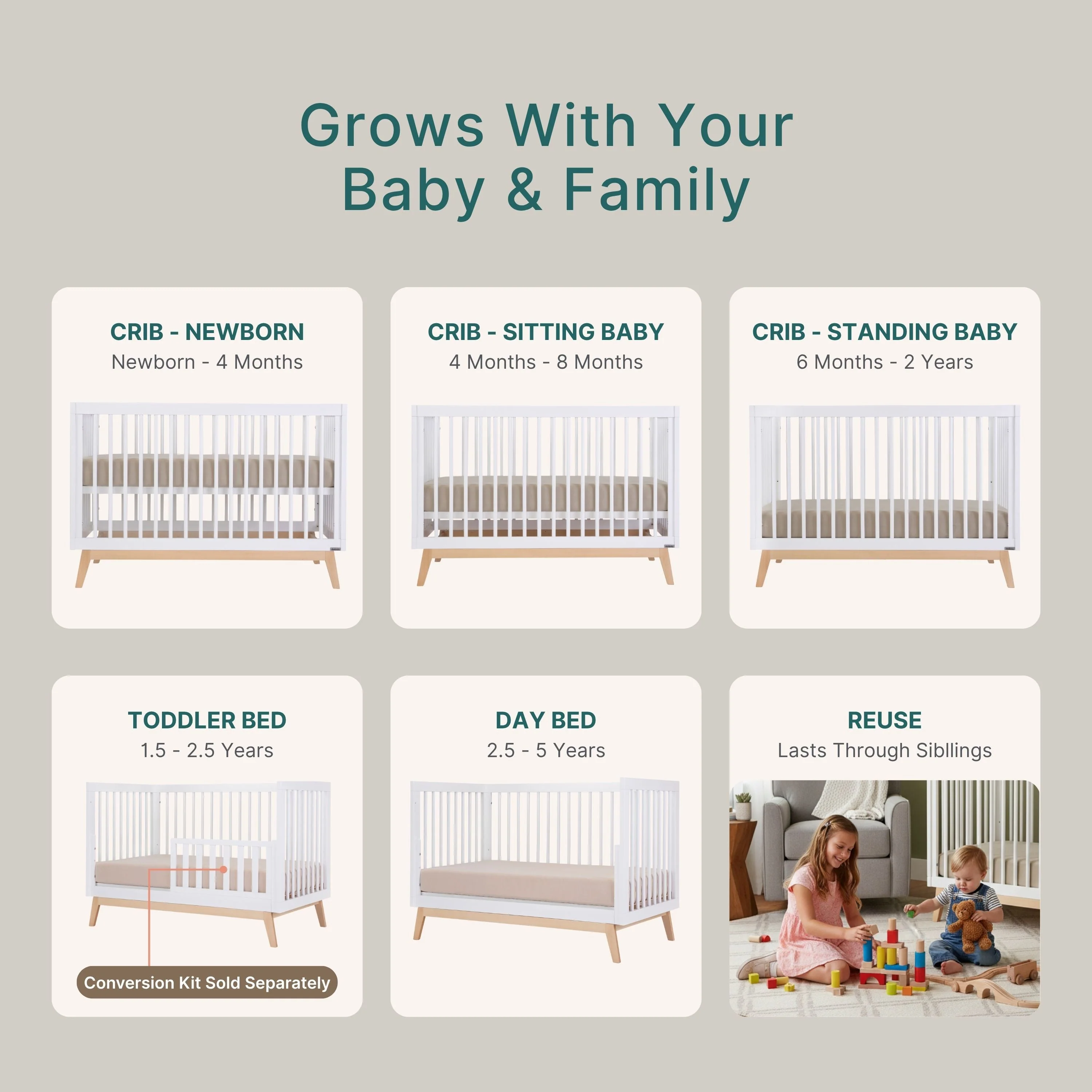 Soho 3-in-1 Convertible Crib - Image 74