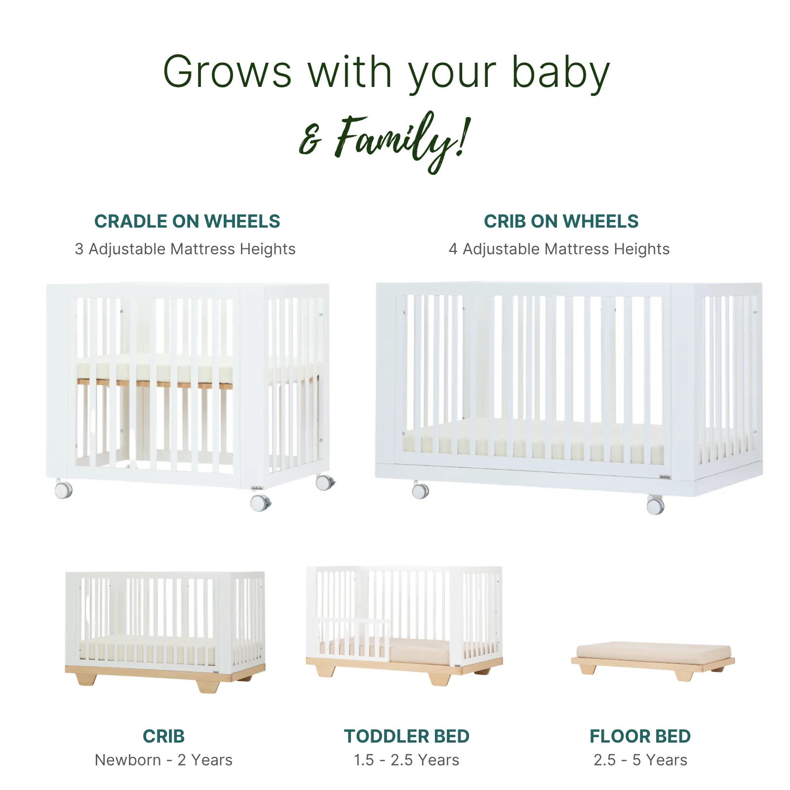 Spirit 8-in-1 Convertible Crib - Image 13