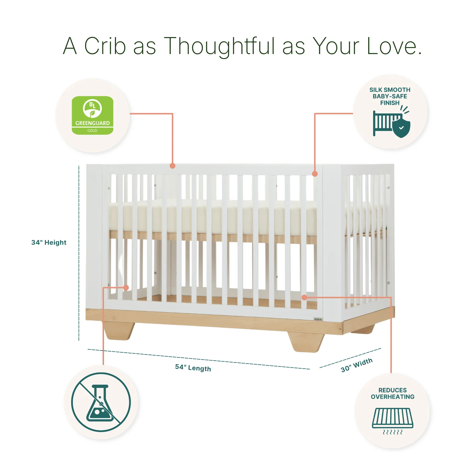 Spirit 8-in-1 Convertible Crib - Image 14