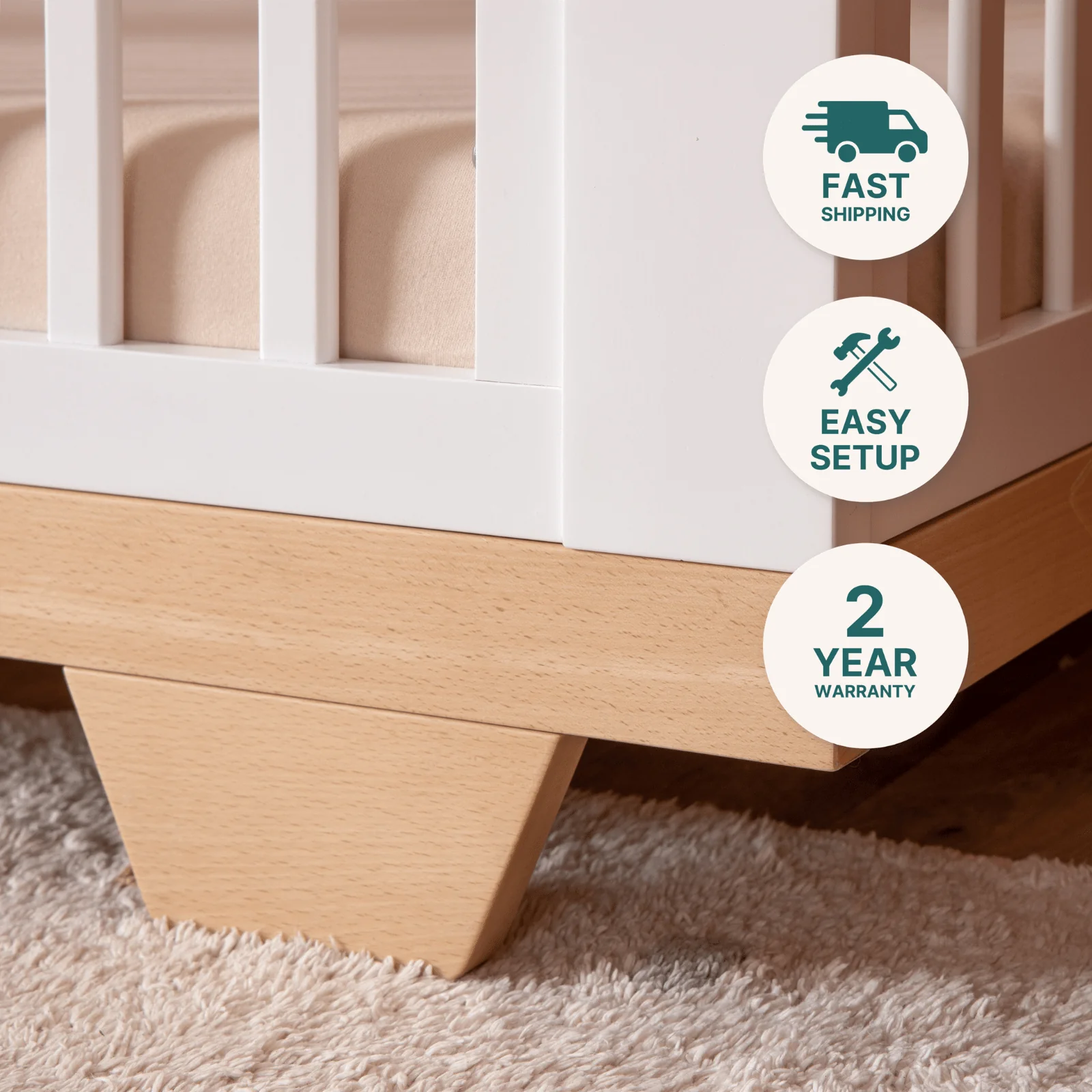 Spirit 8-in-1 Convertible Crib - Image 18