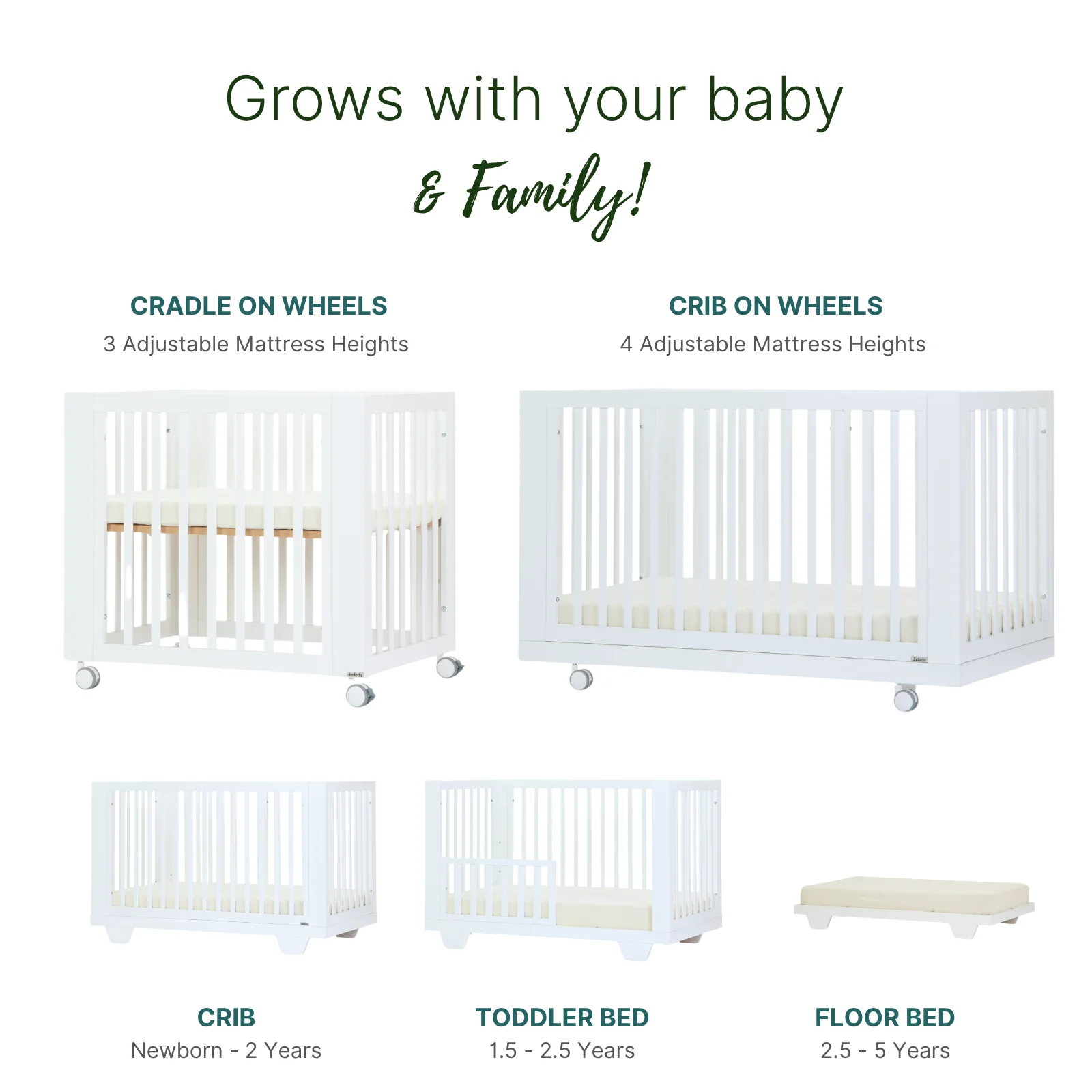 Spirit 8-in-1 Convertible Crib - Image 22