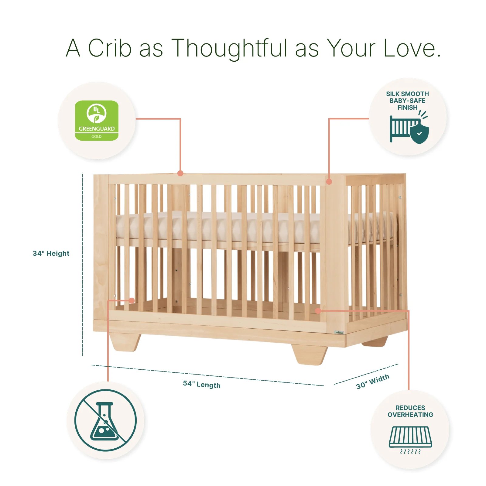 Spirit 8-in-1 Convertible Crib - Image 5