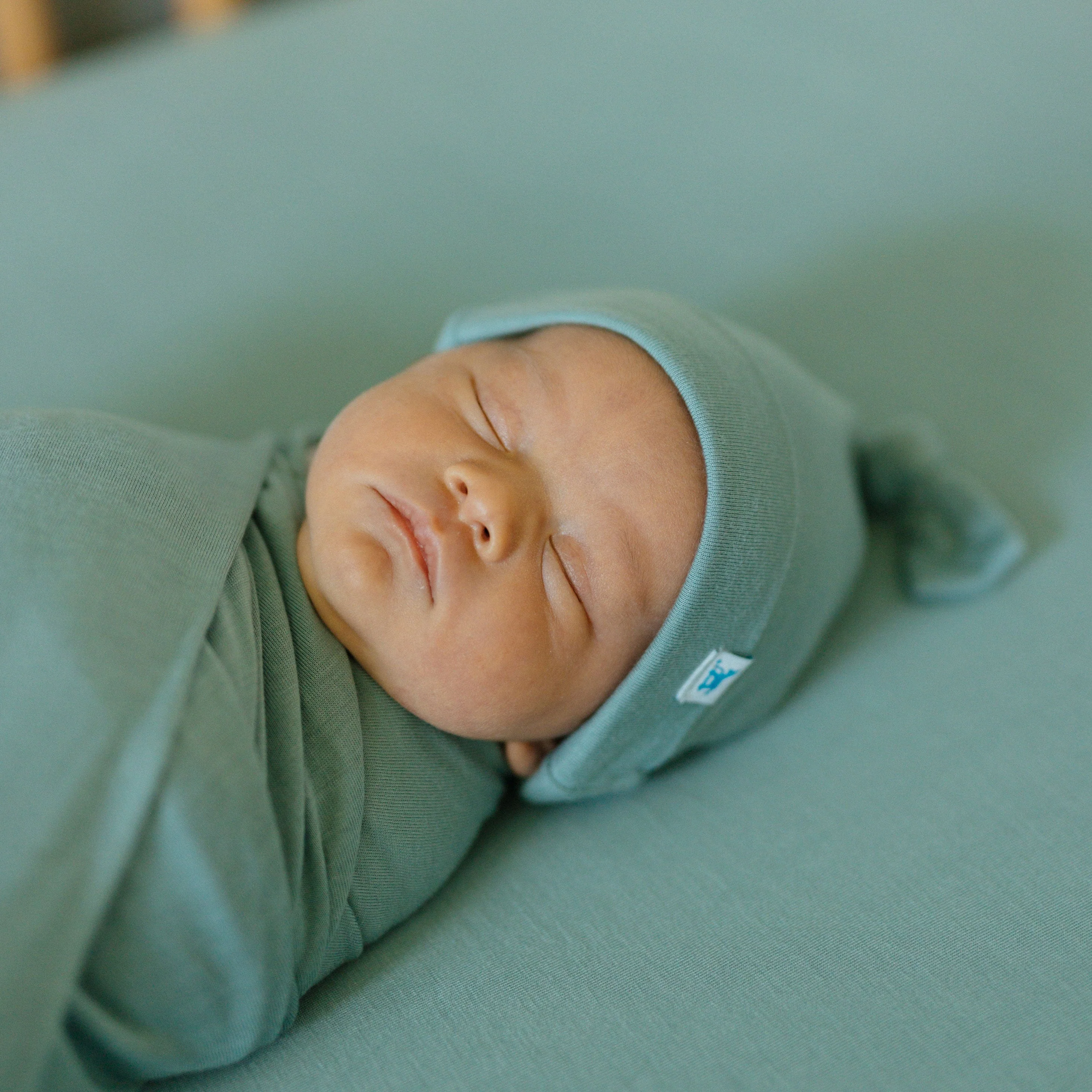 Stretch Knit Crib Sheet - Harbor - Image 3