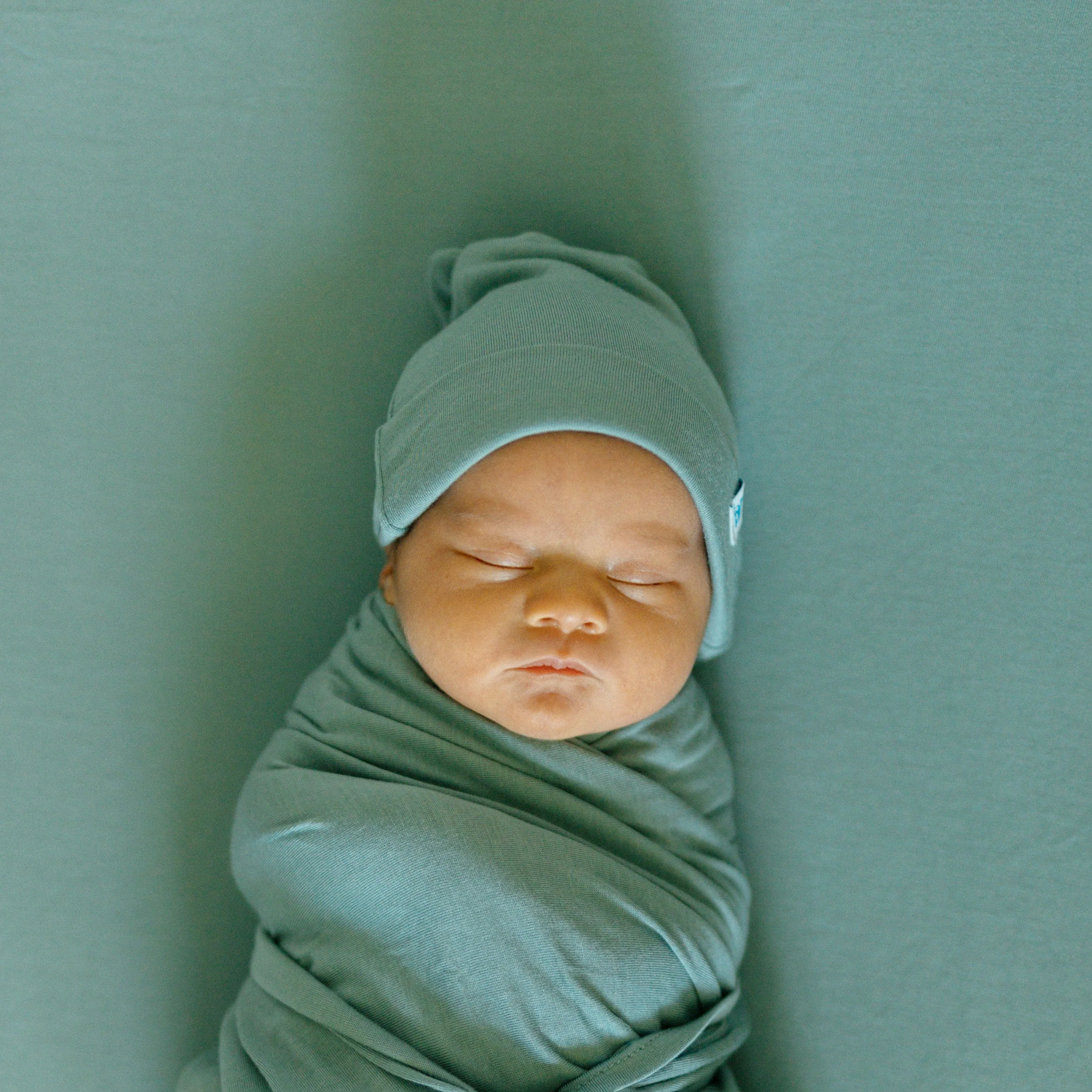 Stretch Knit Crib Sheet - Harbor - Image 5