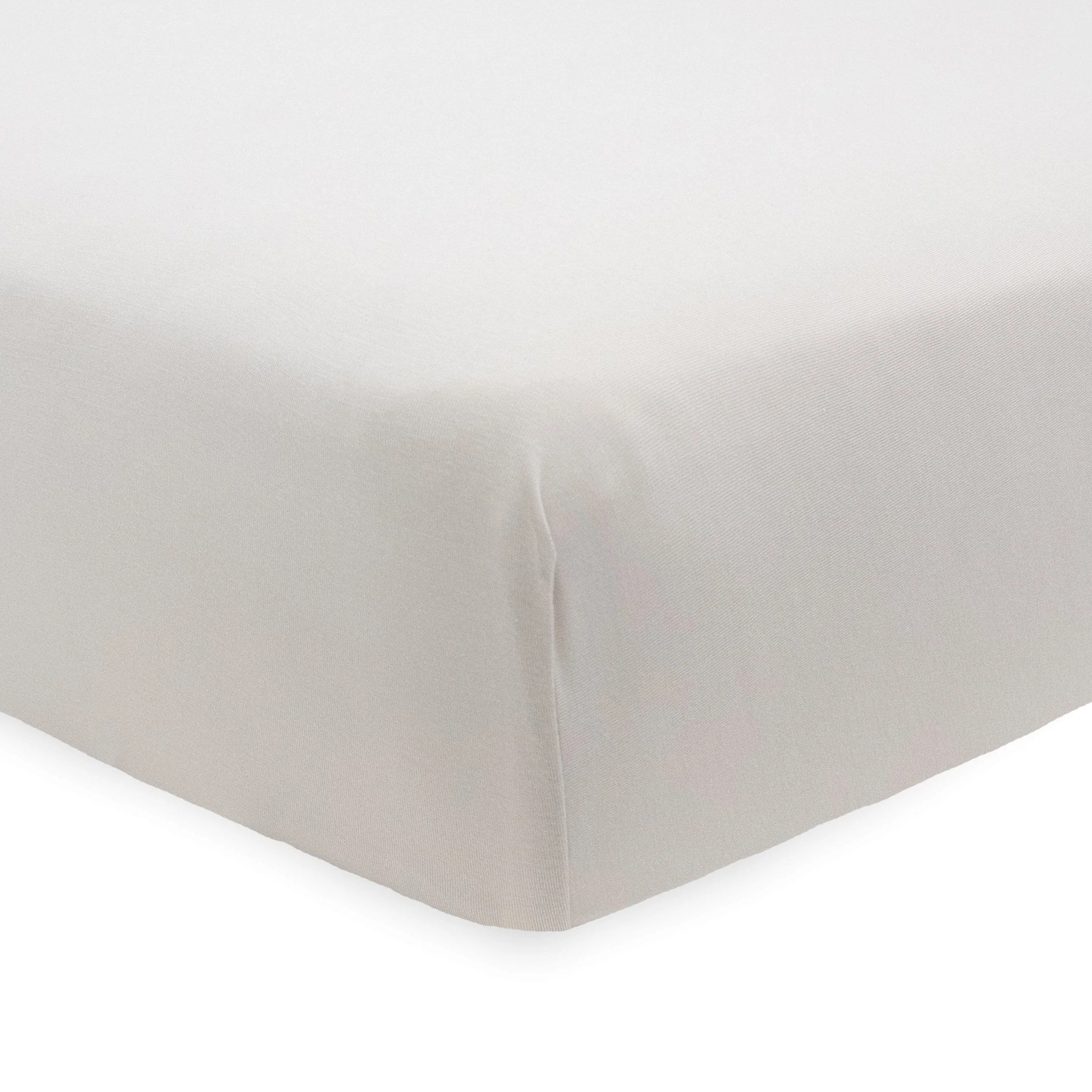 Stretch Knit Crib Sheet - Pebble - Image 2