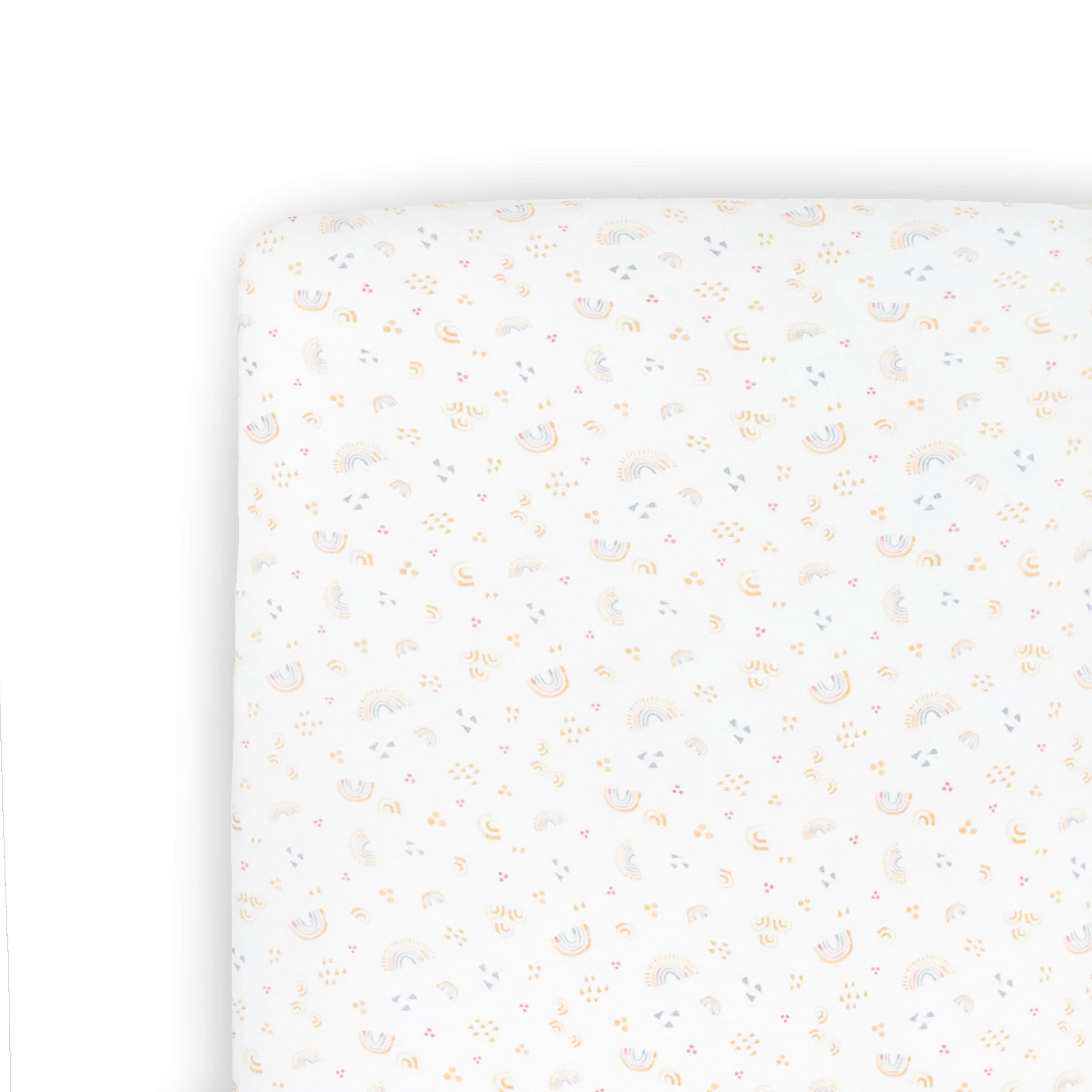 Stretch Knit Crib Sheet - Rainbows