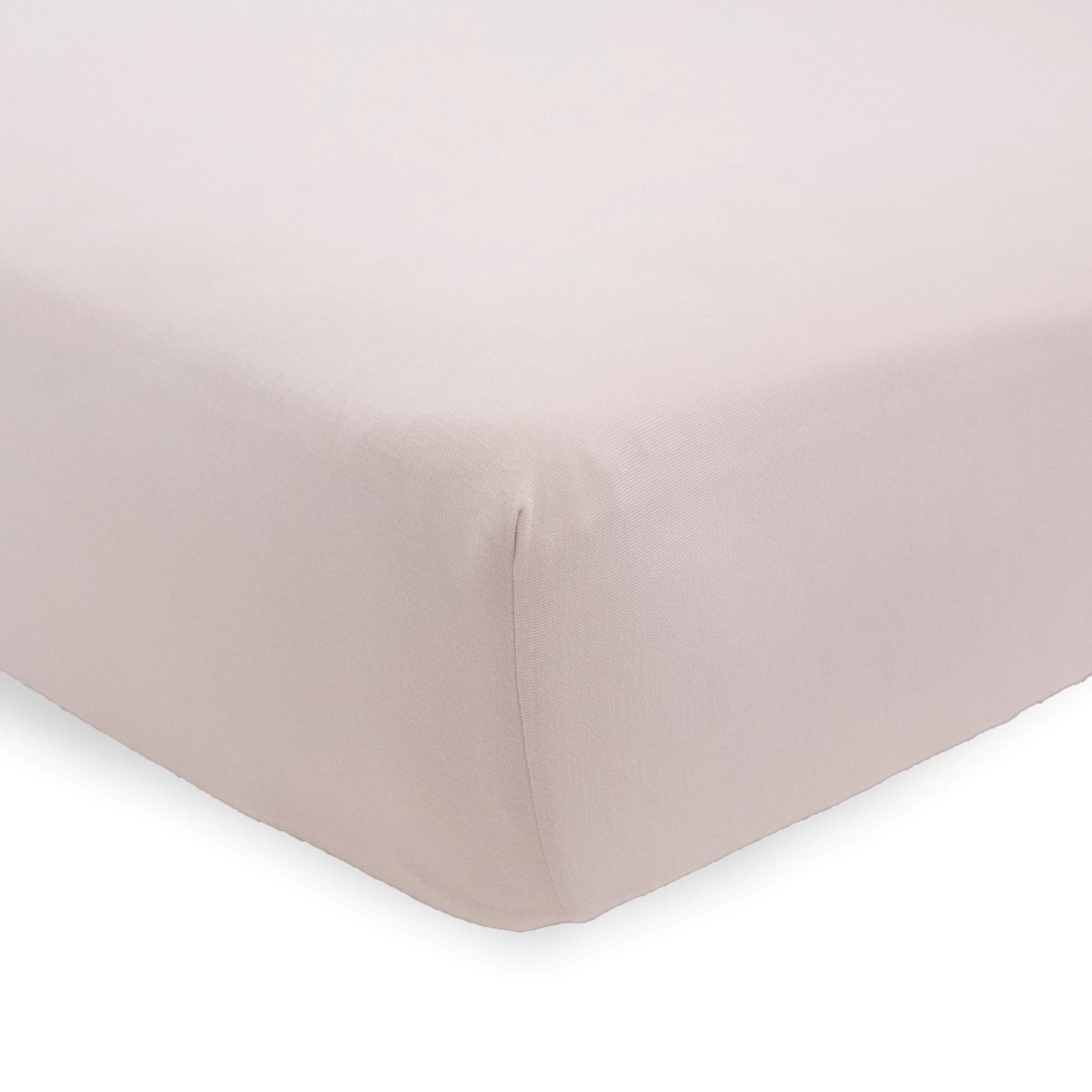 Stretch Knit Crib Sheet - Soft Blush - Image 2