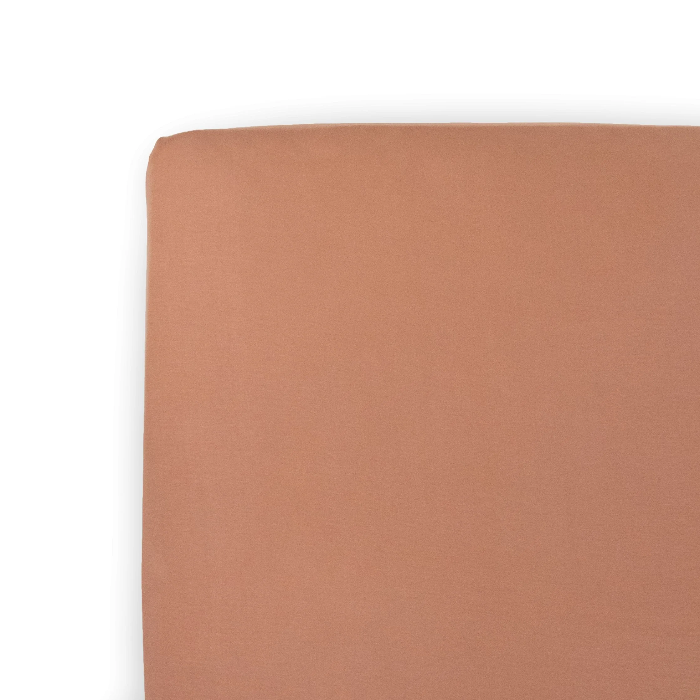 Stretch Knit Crib Sheet - Terracotta
