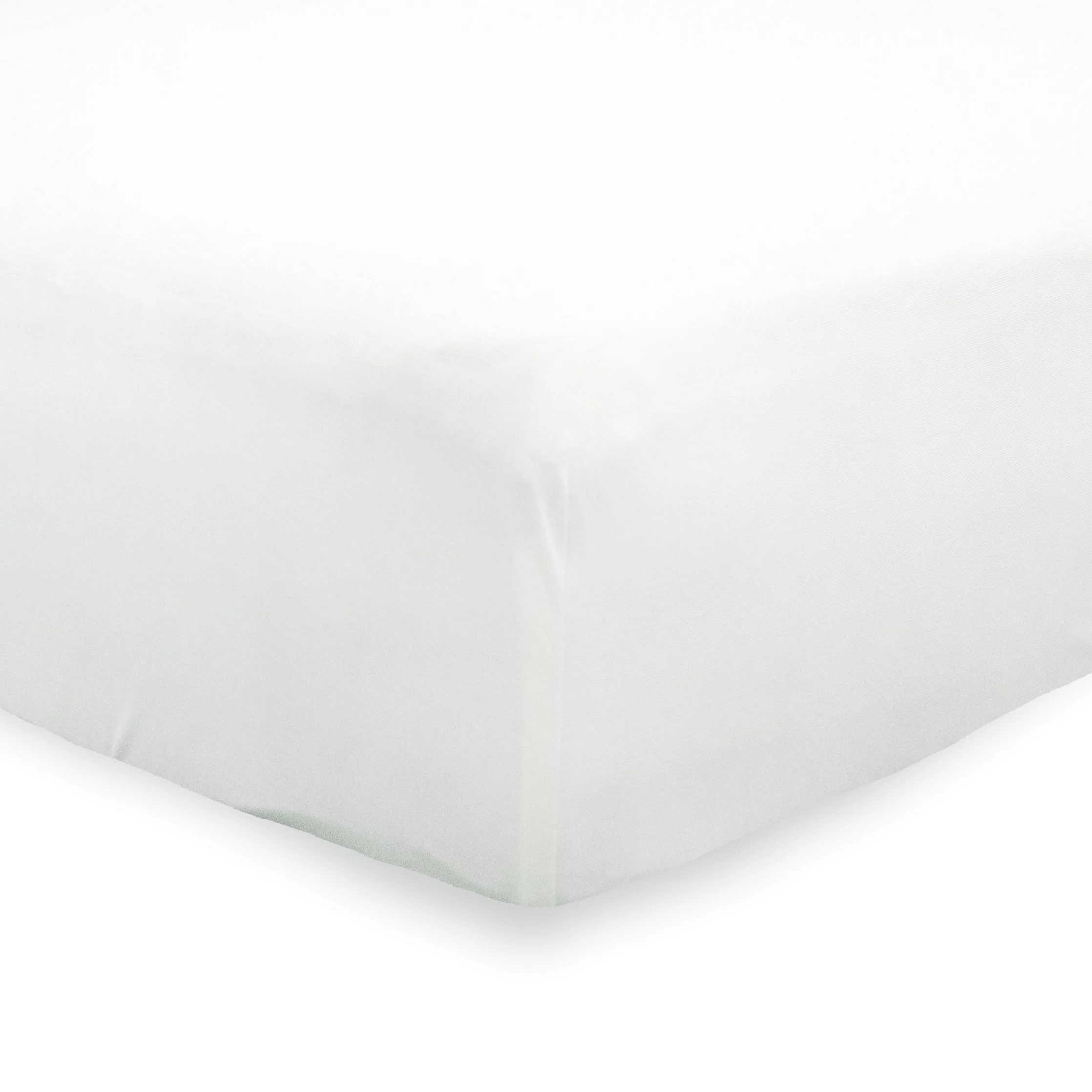 Stretch Knit Crib Sheet - White - Image 2